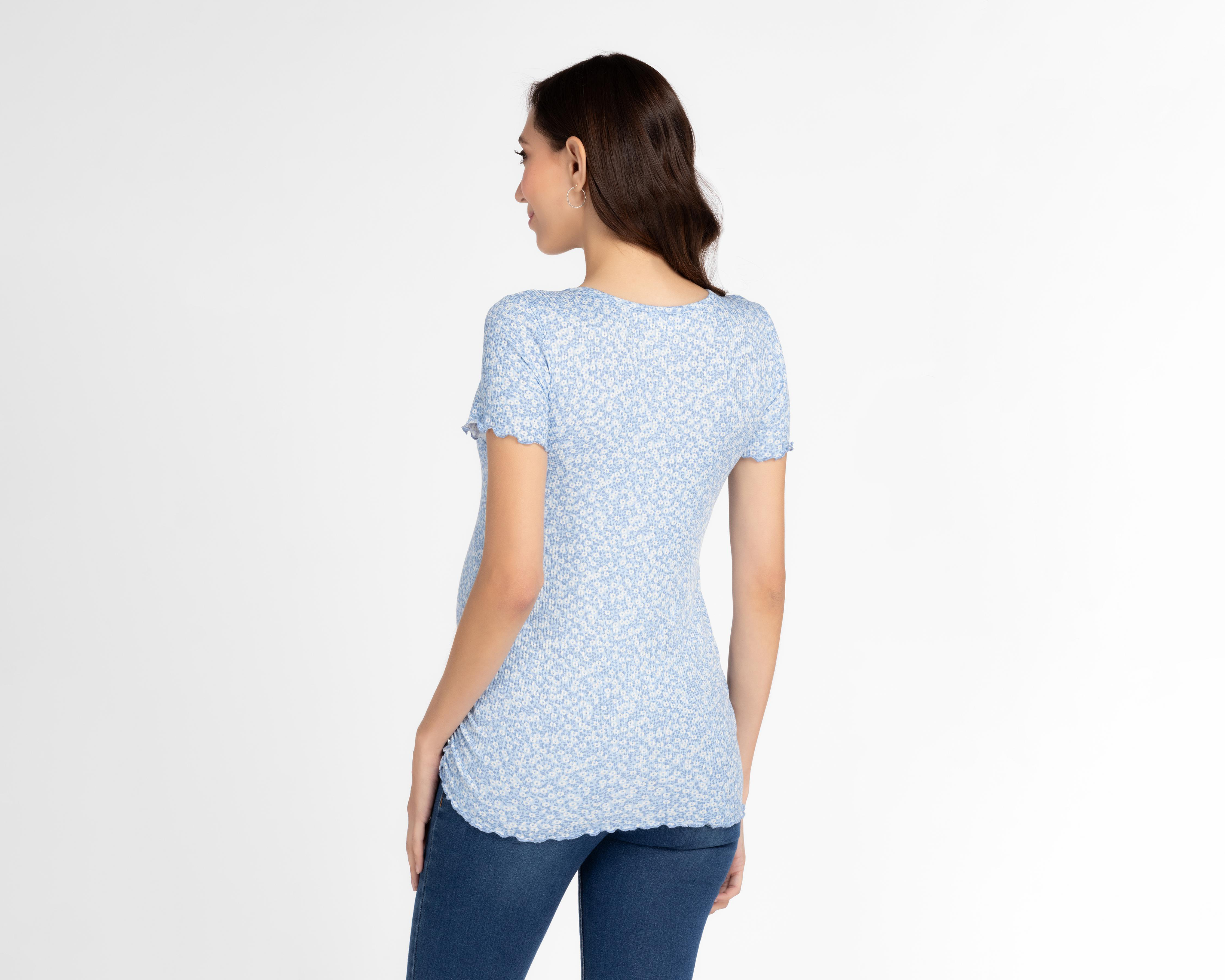 Foto 5 pulgar | Playera de Maternidad Mamá Bella Manga Corta 2 Piezas