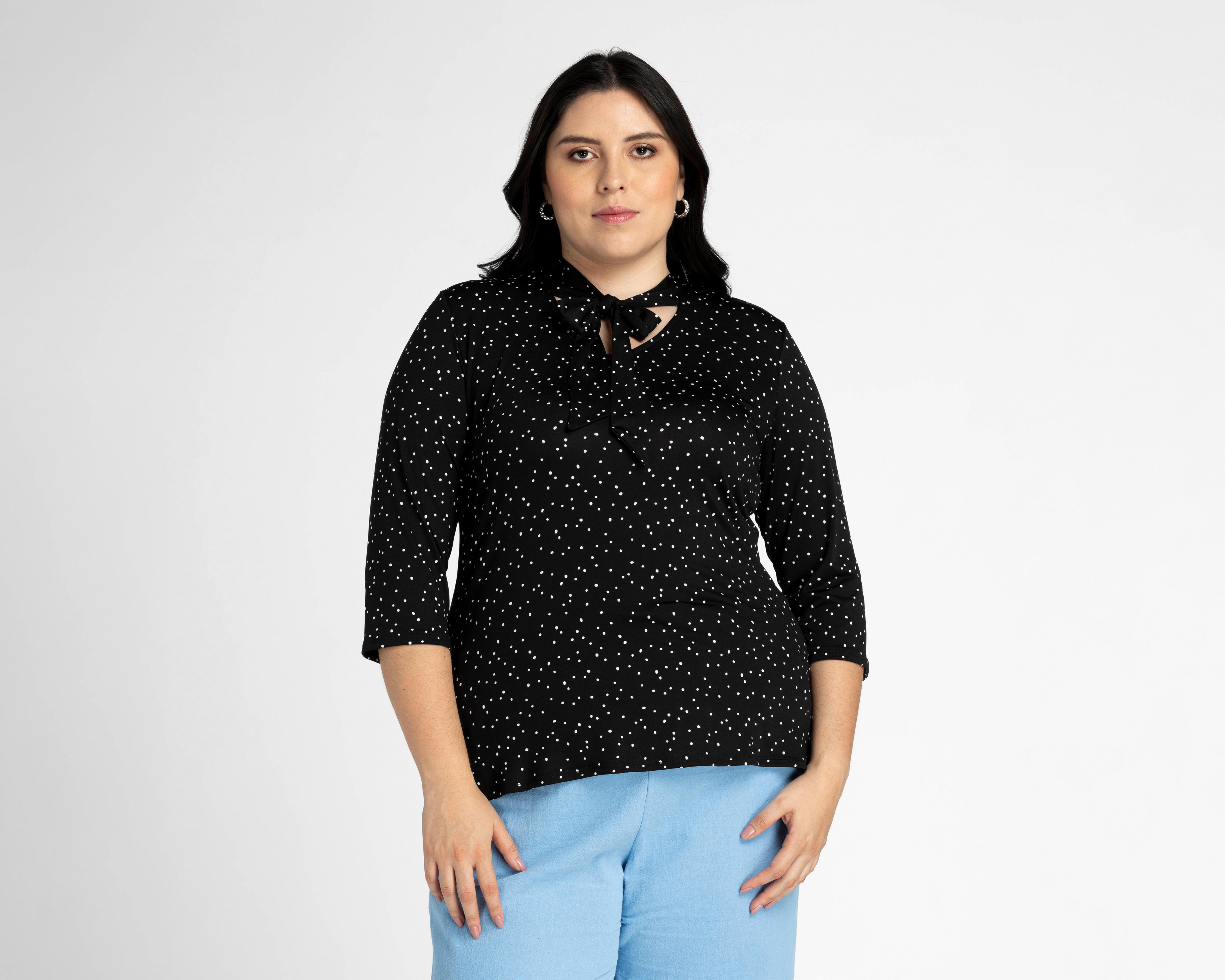 Blusa Lady Sun Manga 3/4 Estampada