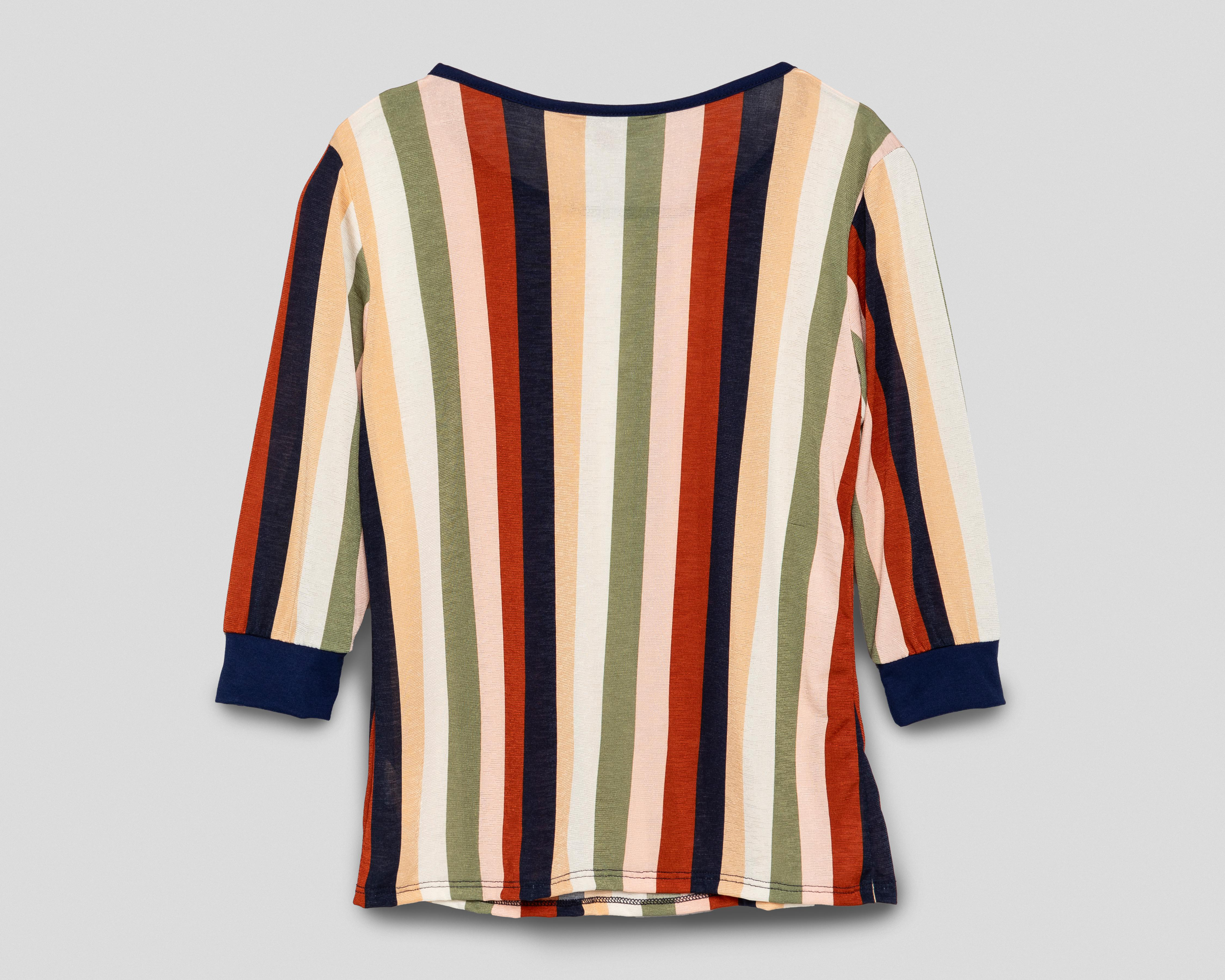 Foto 3 pulgar | Blusa Sahara a Rayas para Mujer