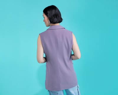 Foto 3 | Chaleco Thinner de Botones con Bolsas Delanteras