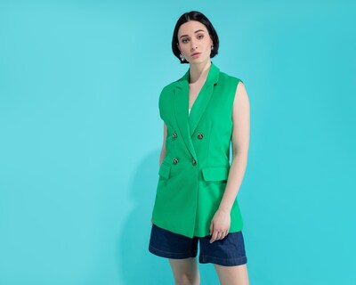 Foto 2 | Chaleco Thinner de Botones con Bolsas Delanteras