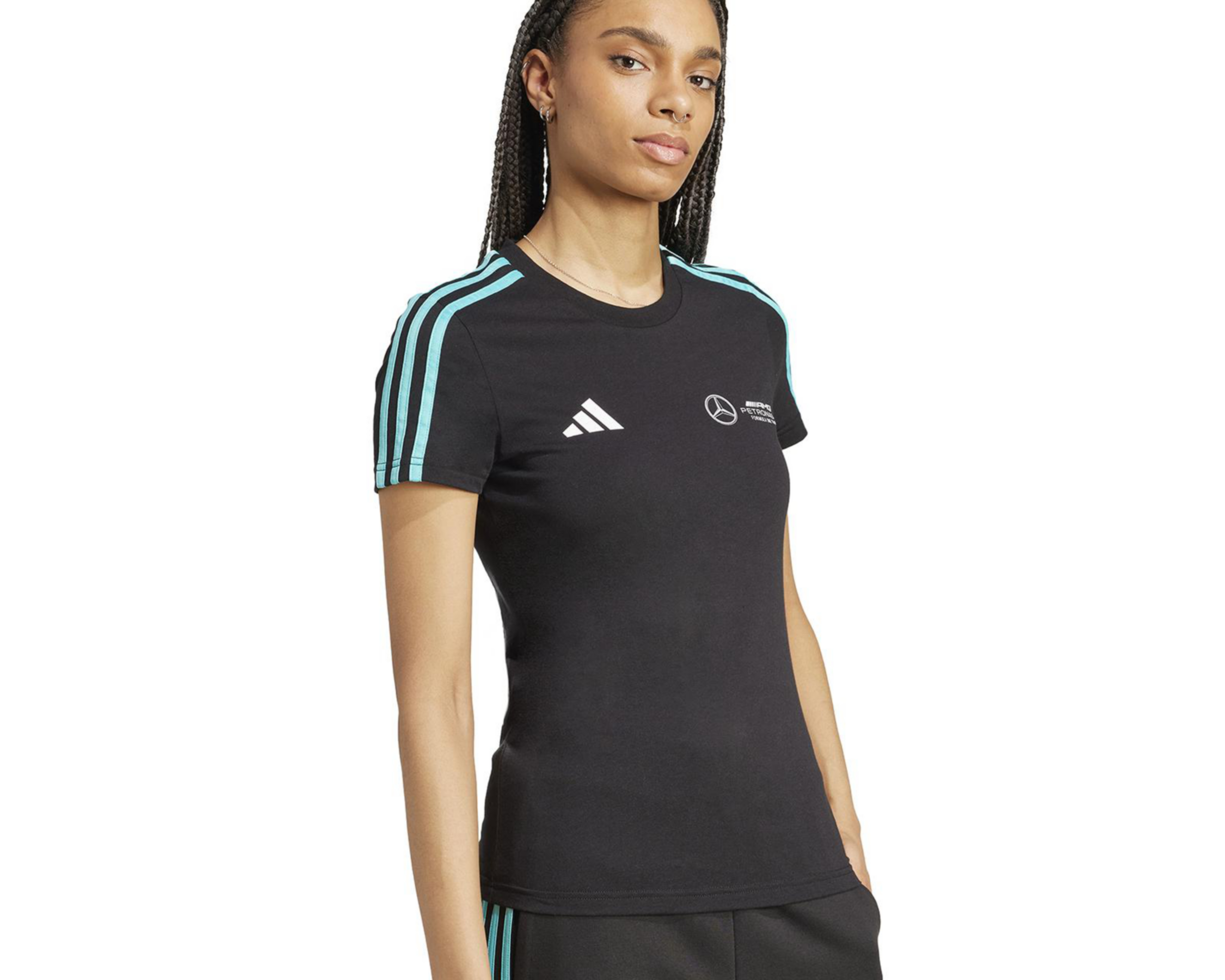Foto 5 pulgar | Playera de Entrenamiento Adidas AMG Petronas Formula One Team DNA para Mujer