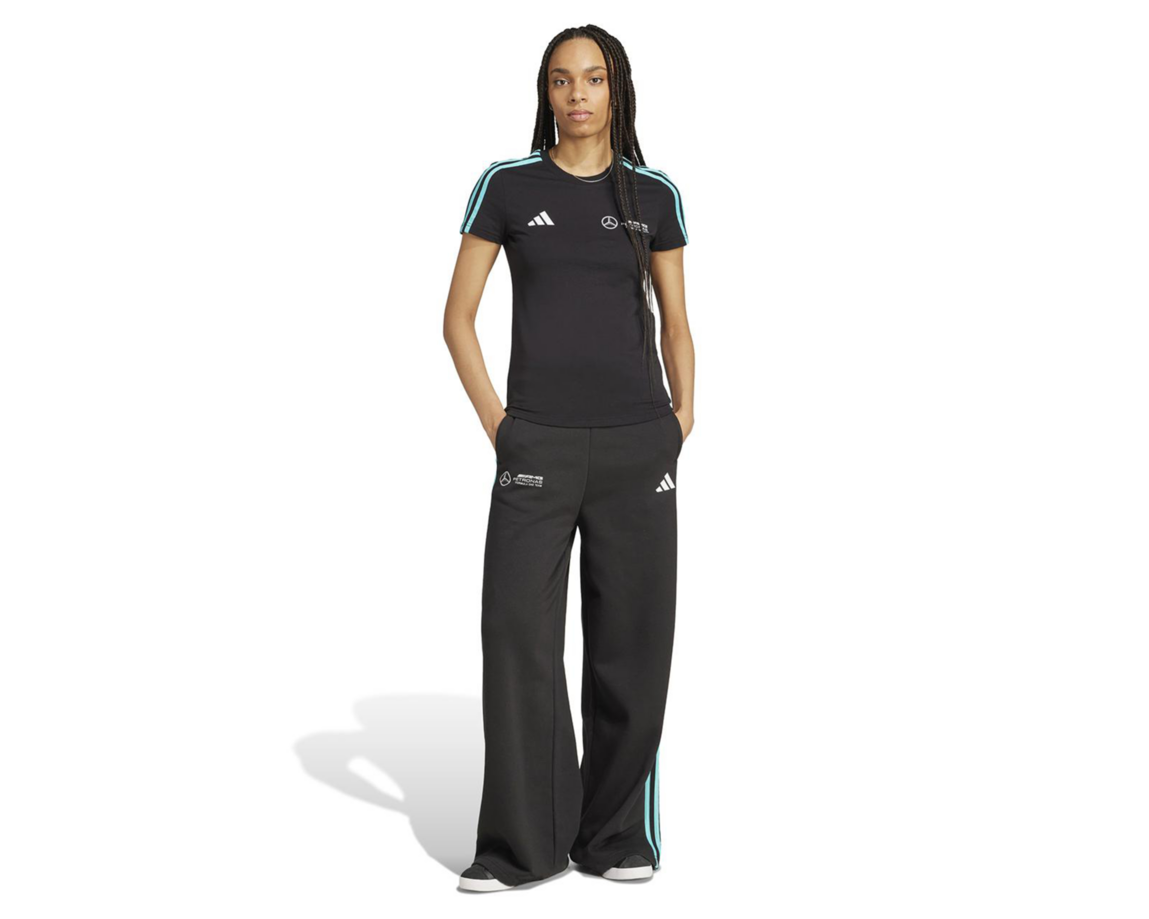 Foto 7 pulgar | Playera de Entrenamiento Adidas AMG Petronas Formula One Team DNA para Mujer