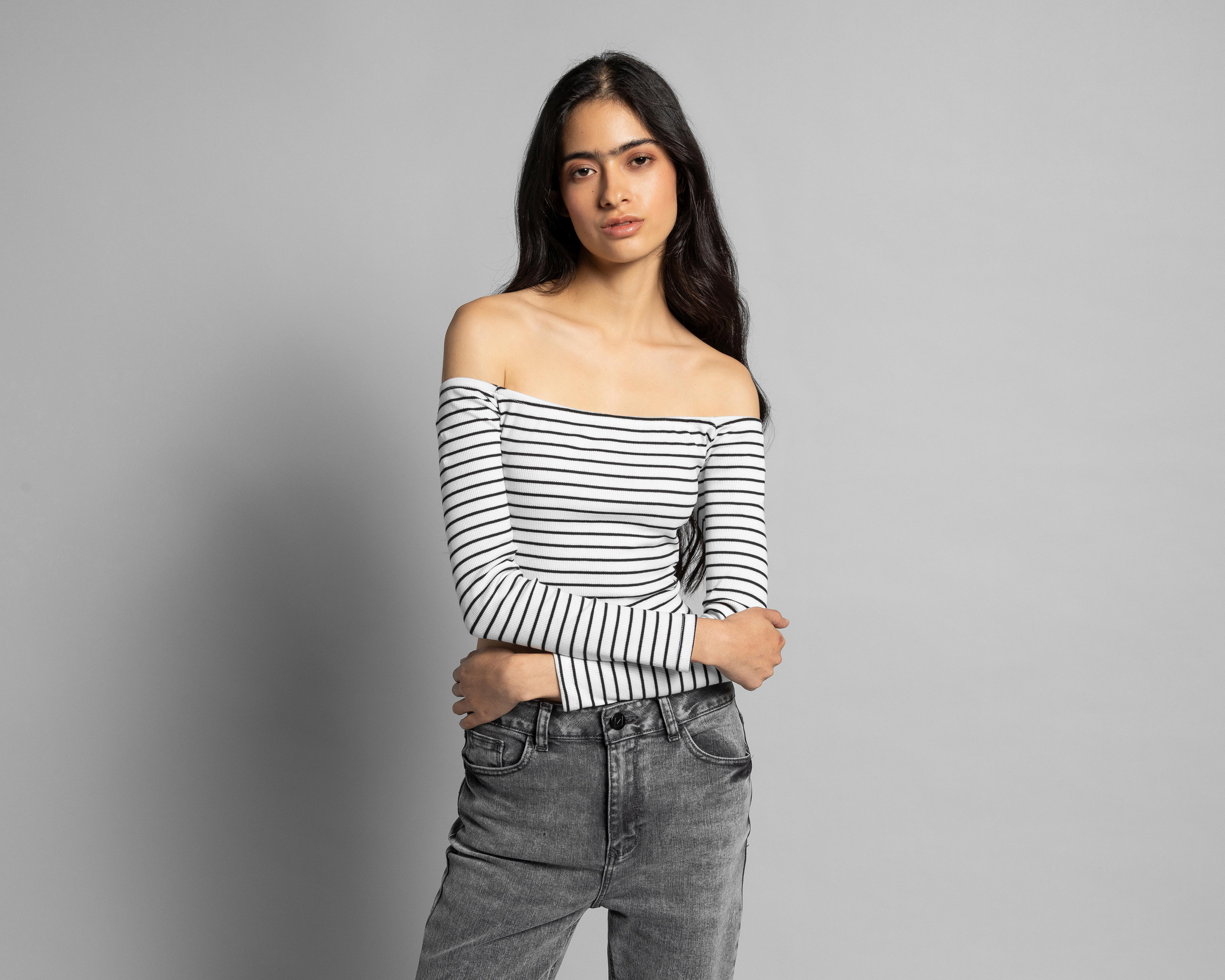 Foto 1 | Blusa Thinner Manga Larga para Mujer
