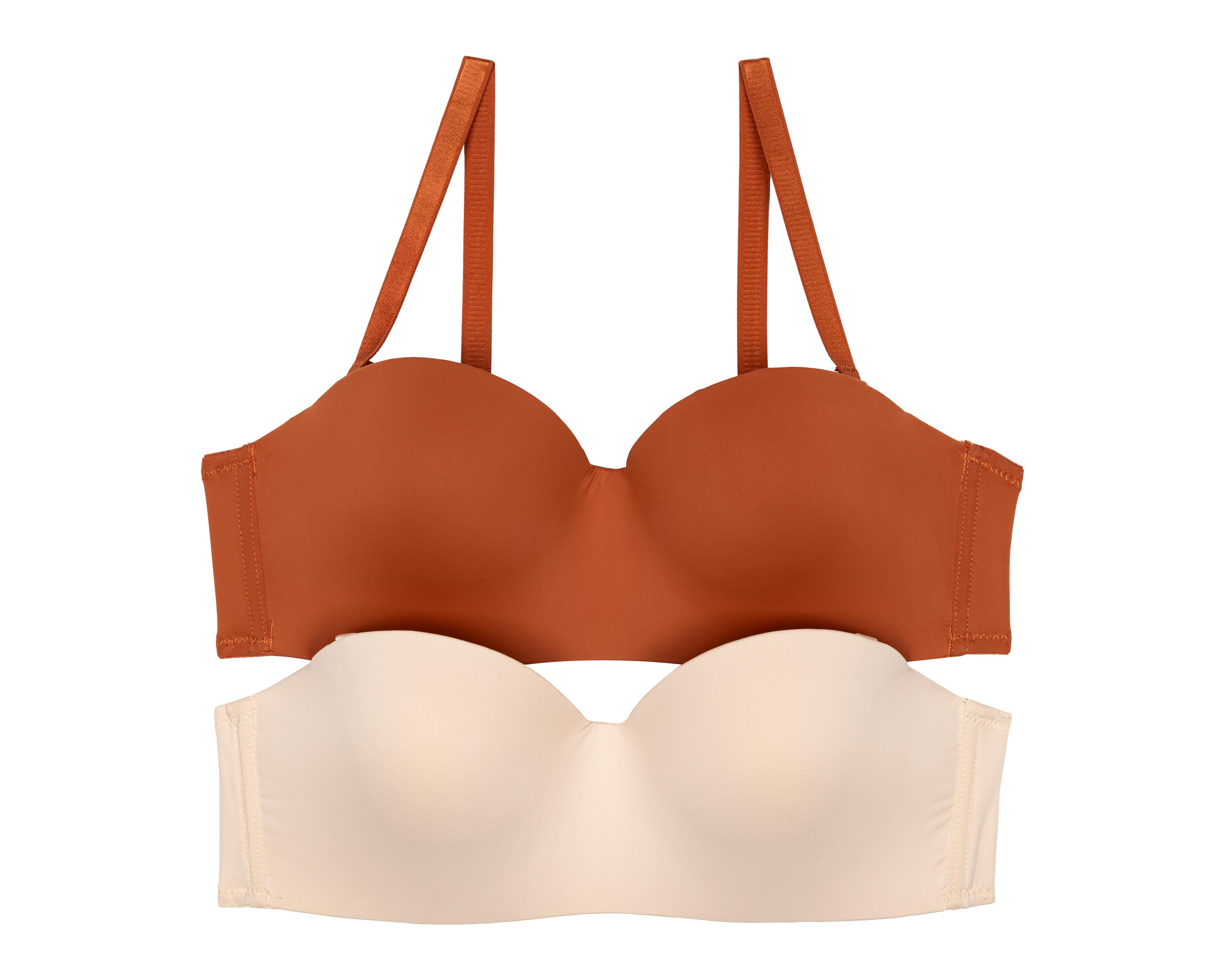Foto 2 pulgar | Brasier con Varilla Eva tu Estilo Íntimo Media Copa para Mujer 2 Pack