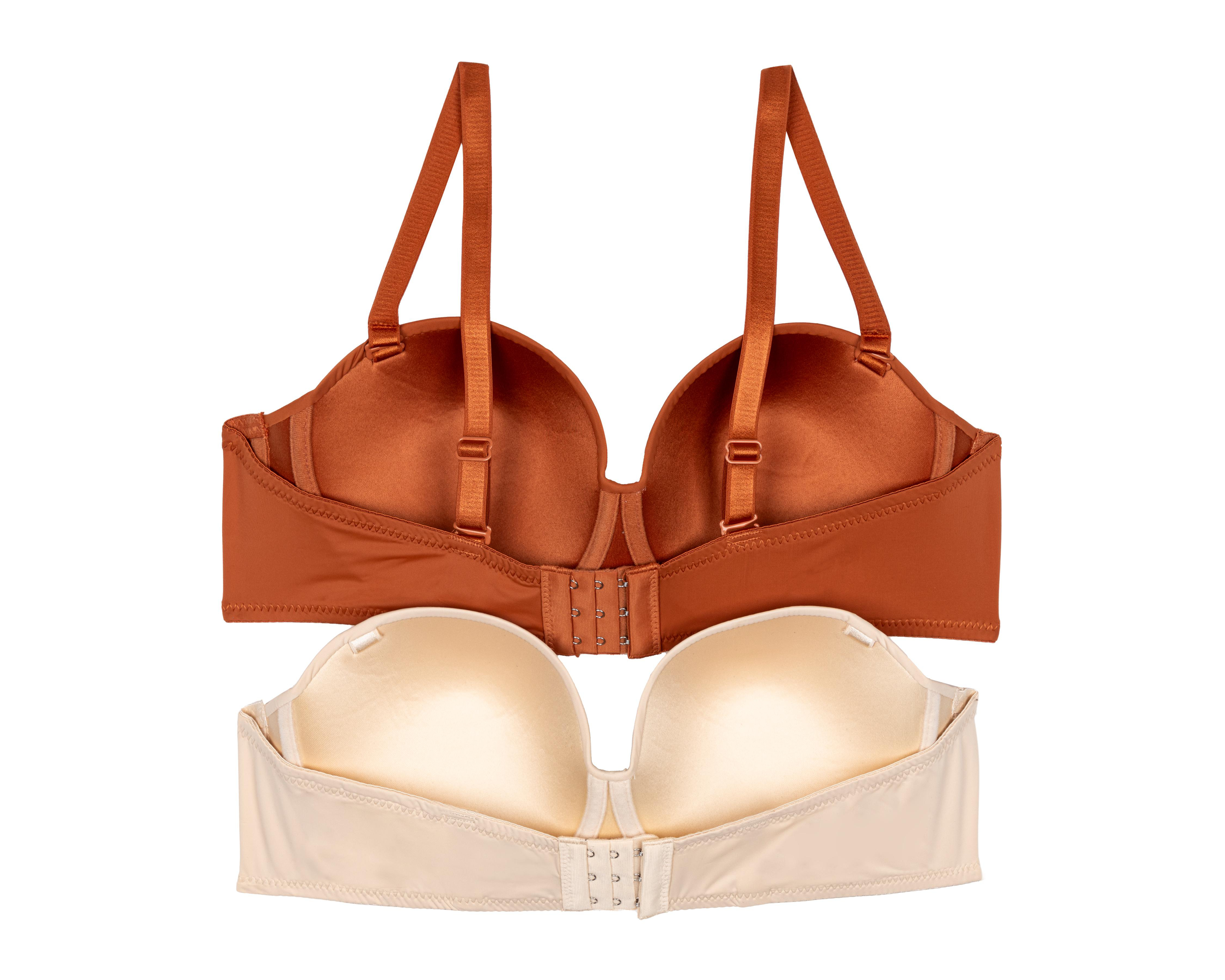 Foto 3 pulgar | Brasier con Varilla Eva tu Estilo Íntimo Media Copa para Mujer 2 Pack