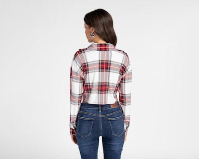 Foto 3 | Camisa Refill a Cuadros para Mujer