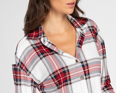 Foto 4 | Camisa Refill a Cuadros para Mujer