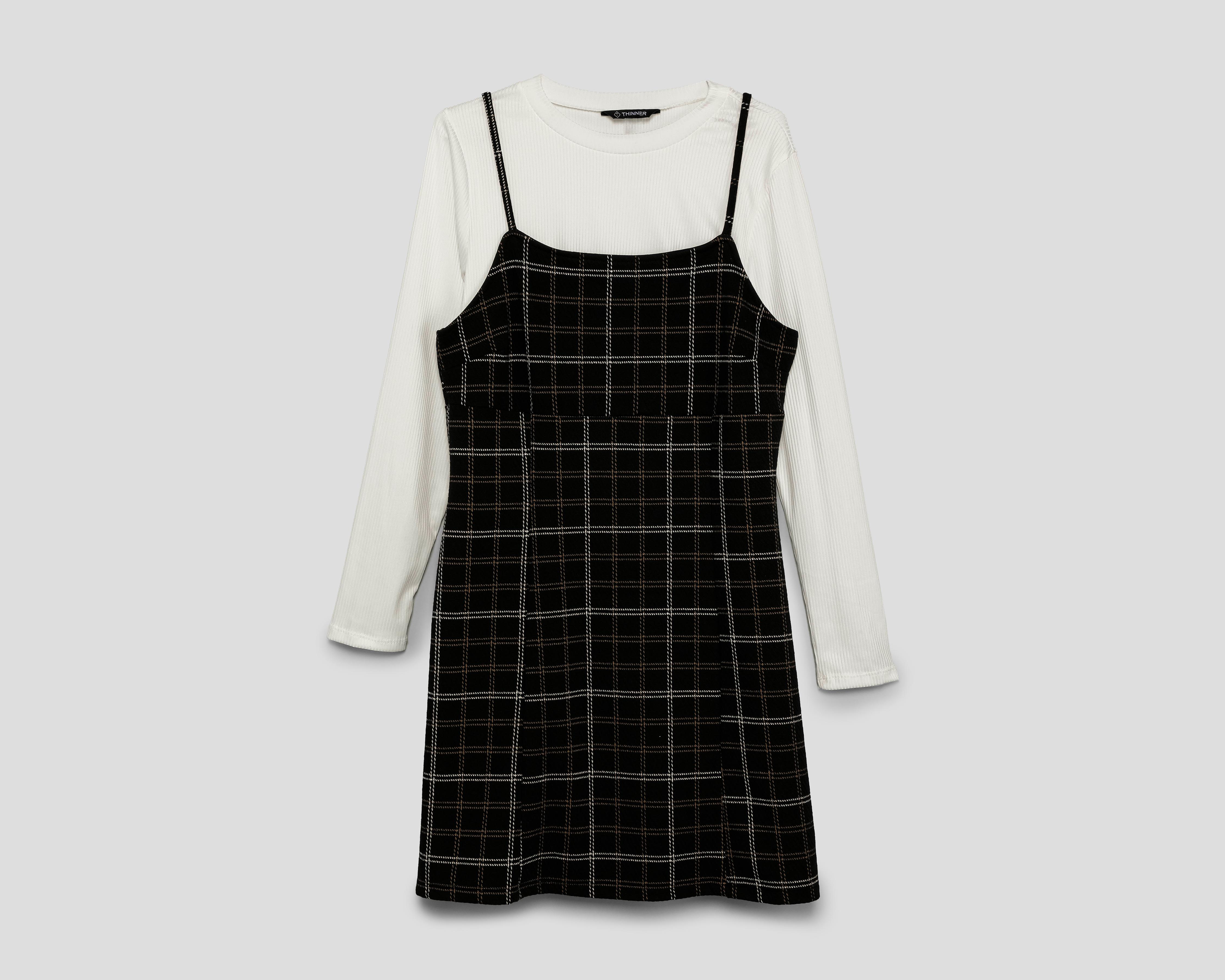 Vestido Casual Thinner con Blusa Manga Larga