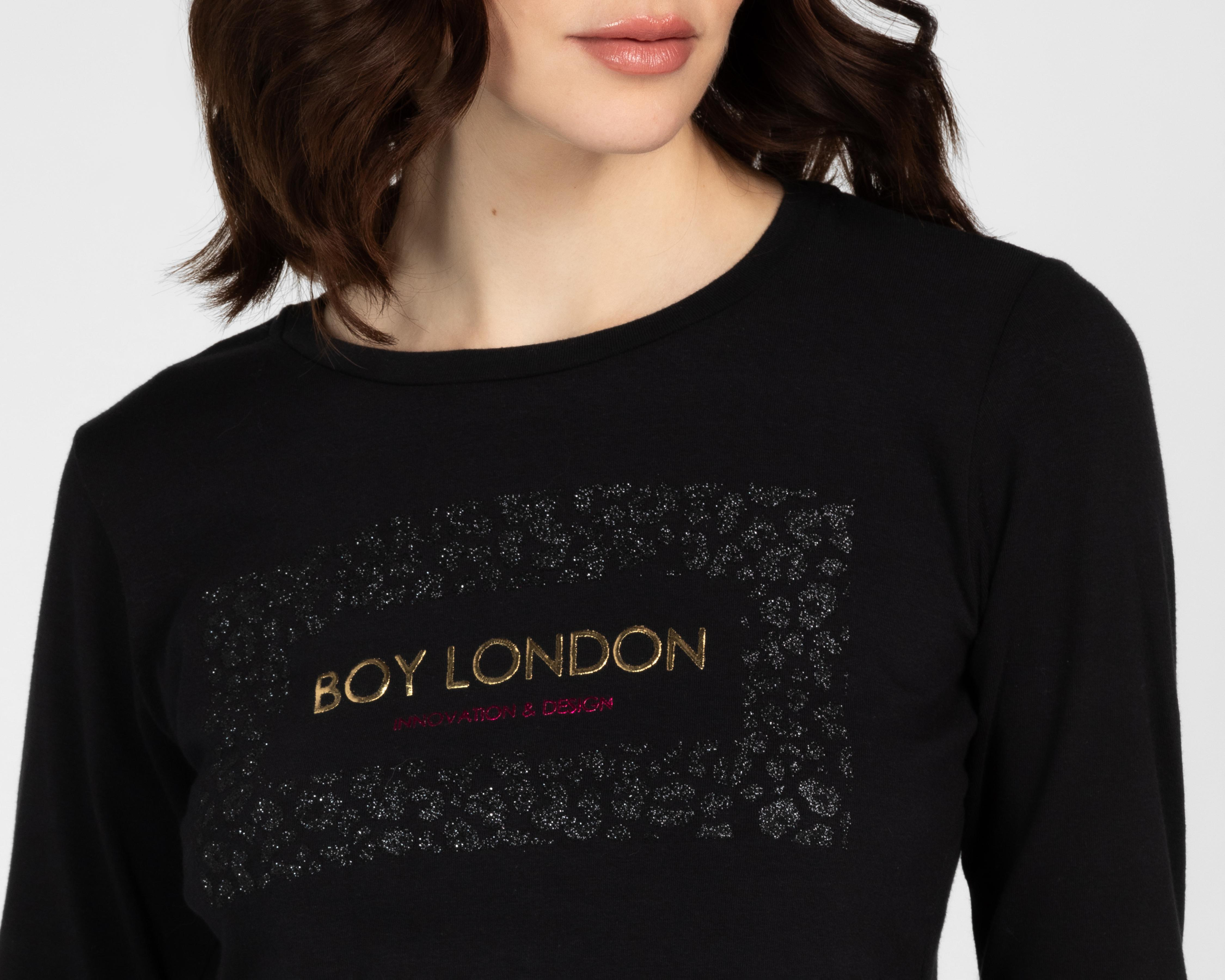 Foto 5 pulgar | Playera Boy London Manga Larga para Mujer