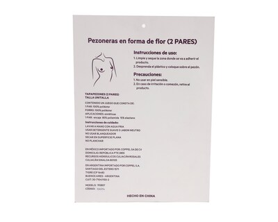 Foto 2 | Cubrepezones Eva tu Estilo Íntimo para Mujer 2 Pares