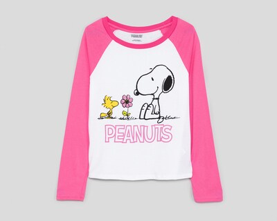 Foto 1 | Playera Peanuts Manga Larga para Mujer