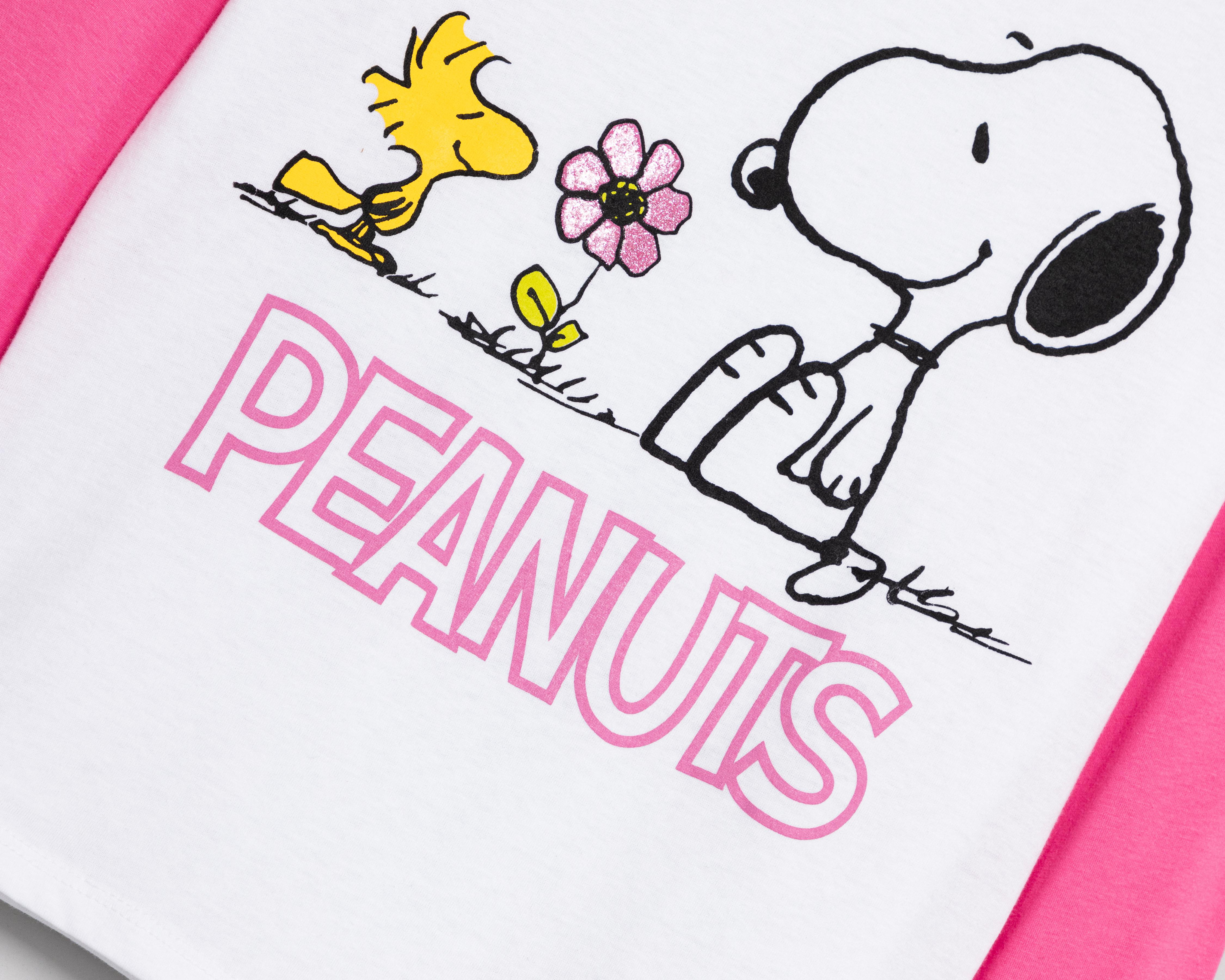 Foto 4 pulgar | Playera Peanuts Manga Larga para Mujer