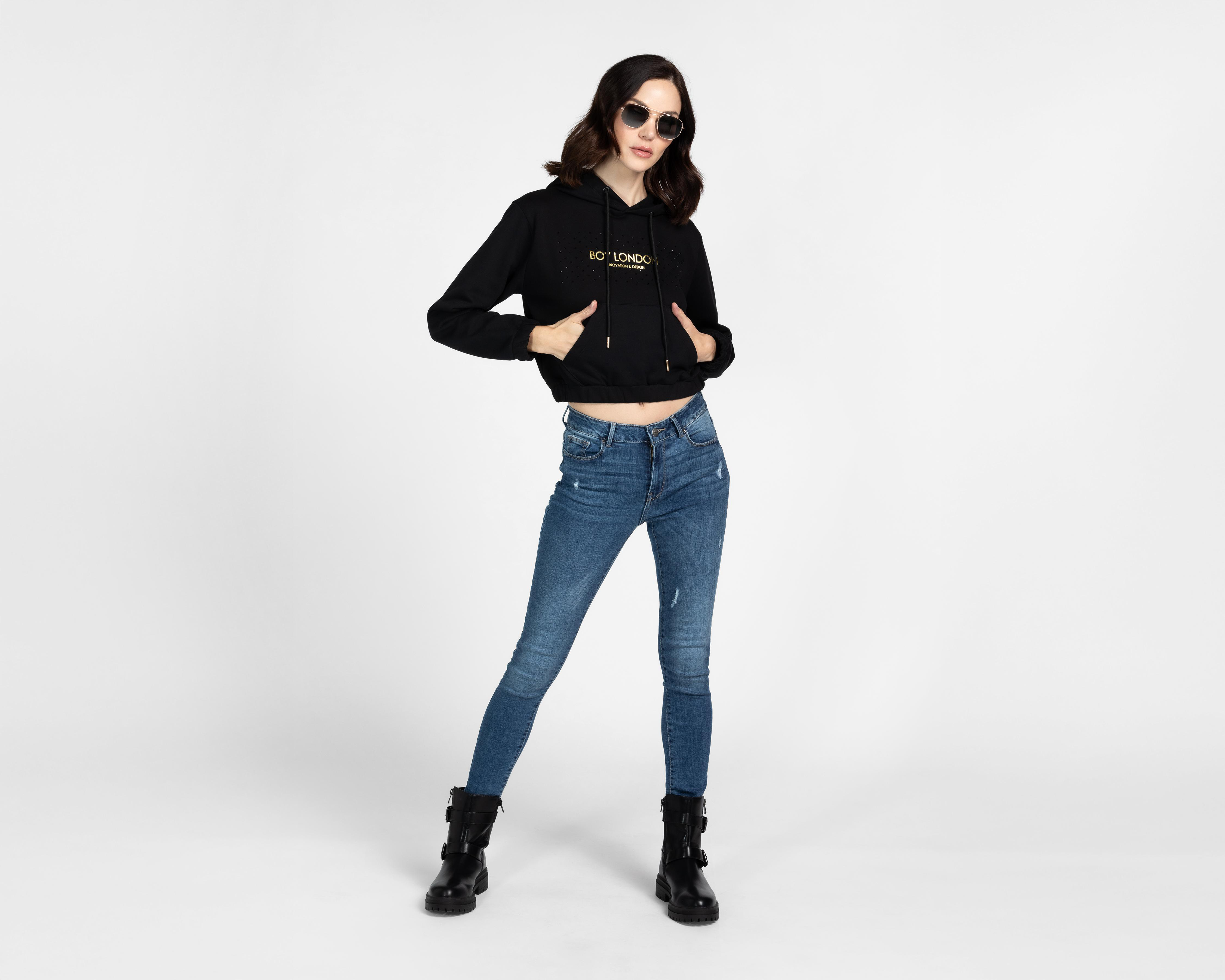Foto 2 | Sudadera con Capucha Boy London para Mujer