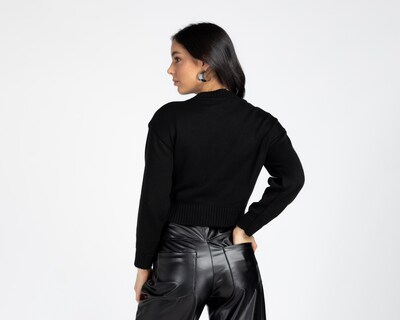 Foto 2 | Suéter Negro Disney Mickey Mouse para Mujer