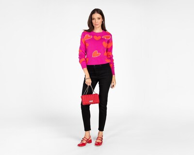 Foto 2 | Suéter Estampado Corazones 18 Forever para Mujer