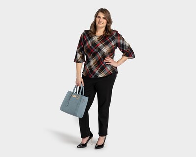 Foto 5 | Blusa Paloma Carmín con Collar para Mujer