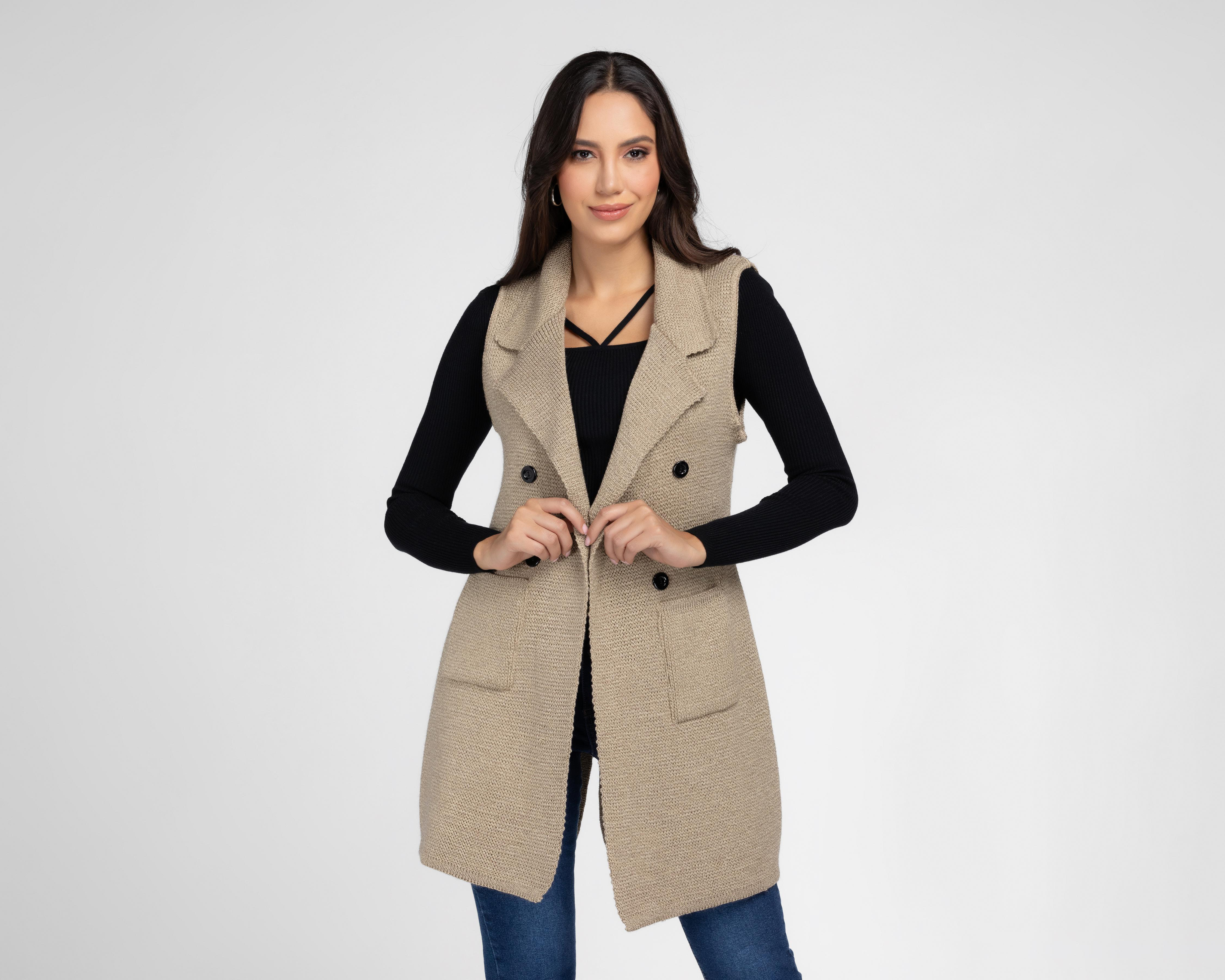 Foto 1 | Chaleco Tejido Sahara para Mujer