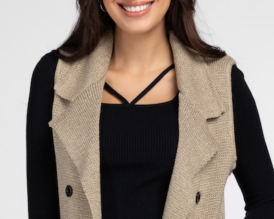 Foto 4 | Chaleco Tejido Sahara para Mujer