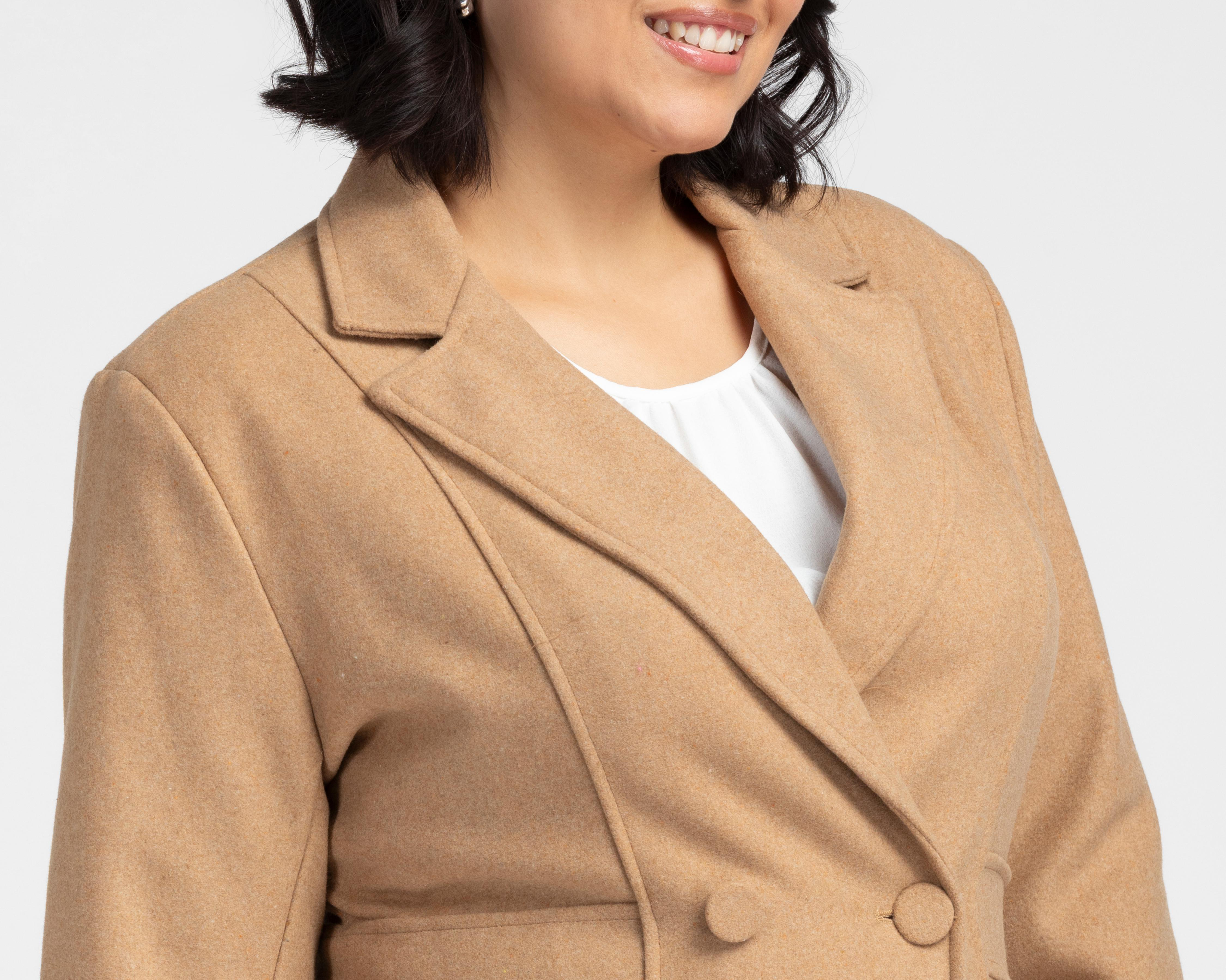 Foto 4 | Abrigo Camel Sahara para Mujer