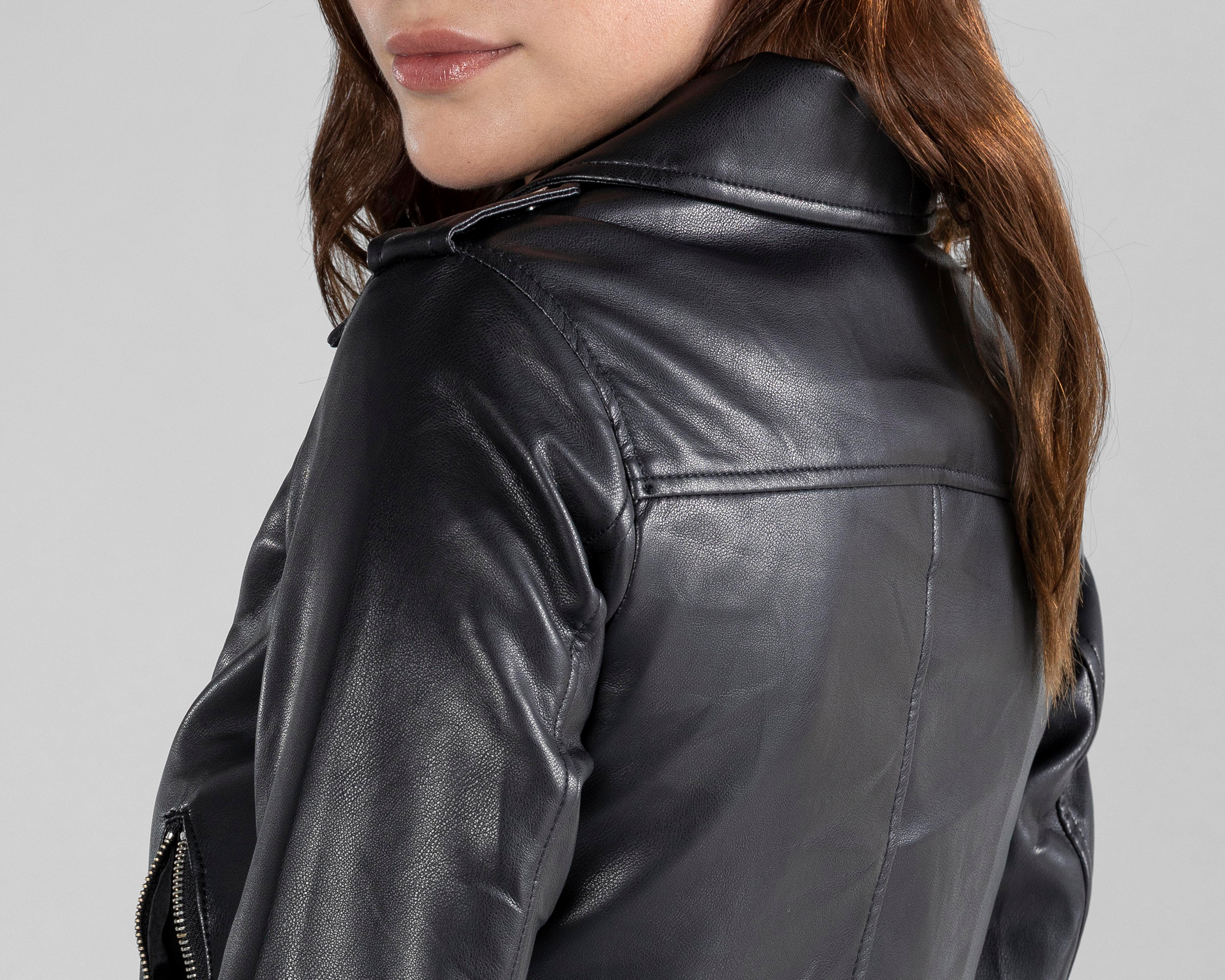 Foto 6 pulgar | Chamarra tipo Biker Thinner para Mujer