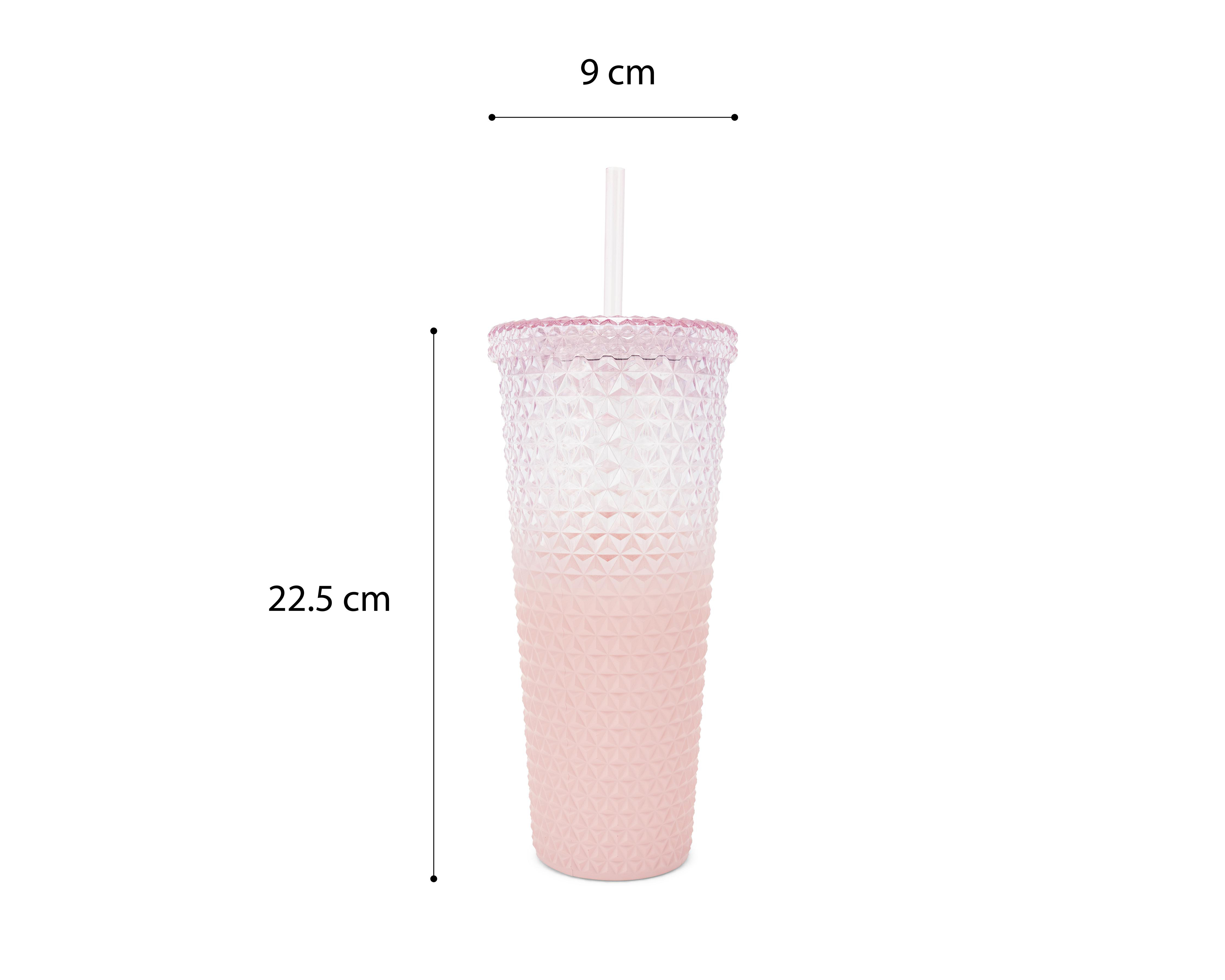 Foto 5 | Vaso con Popote de Plástico 18 Forever 500 ml