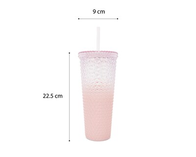 Foto 5 | Vaso con Popote de Plástico 18 Forever 500 ml