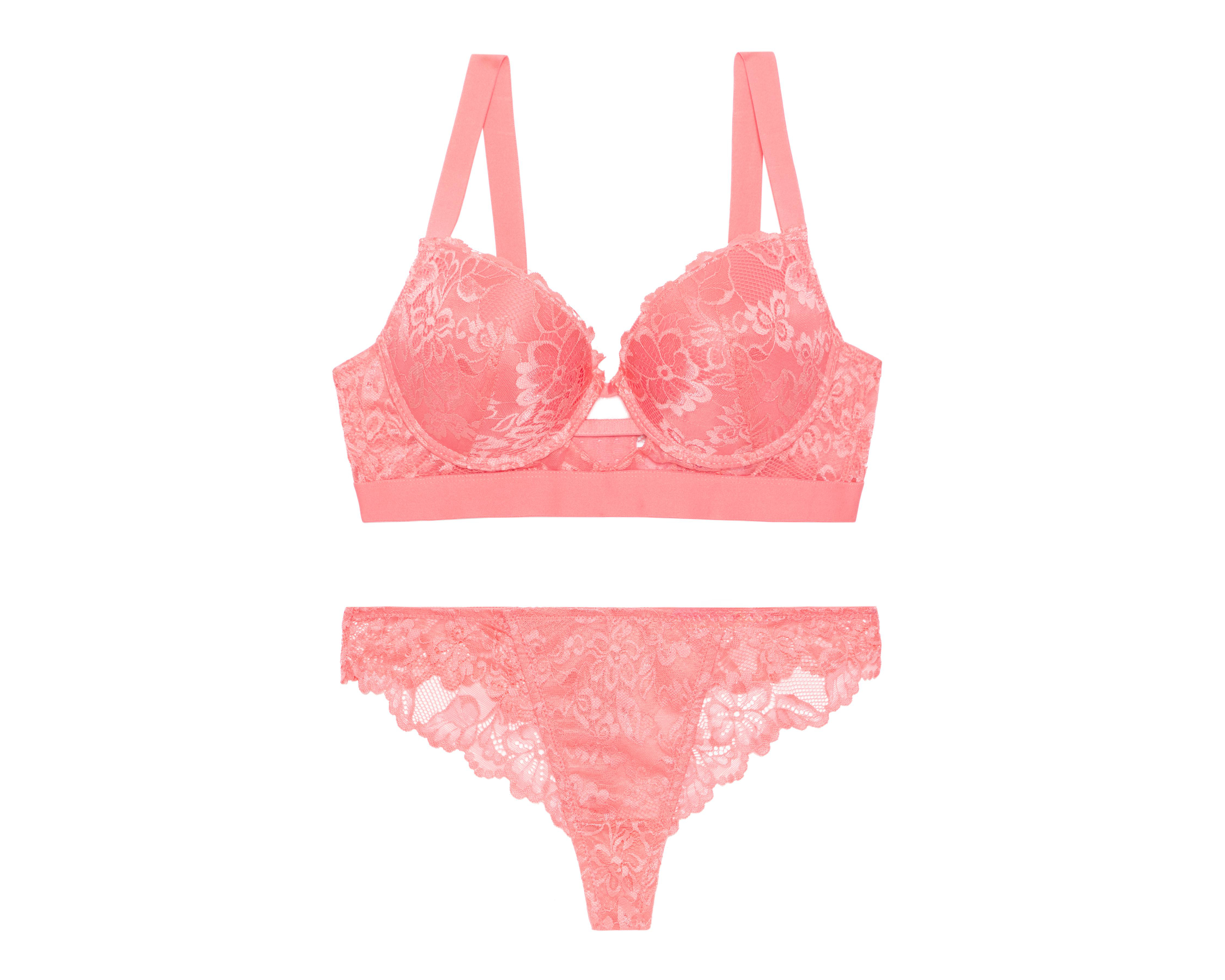Coordinado de Encaje Push Up Carnival