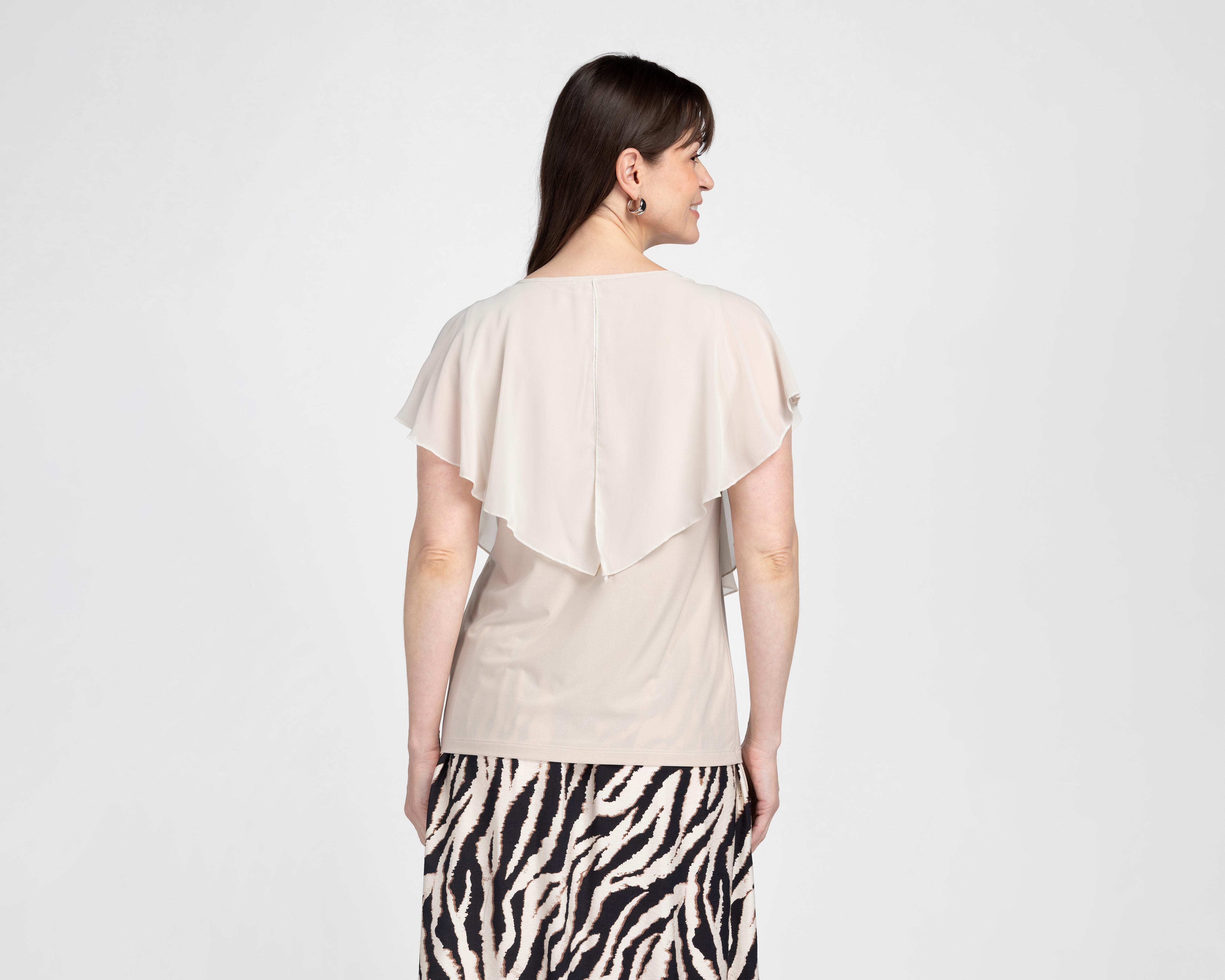 Foto 4 pulgar | Blusa con Collar Lady Sun para Mujer