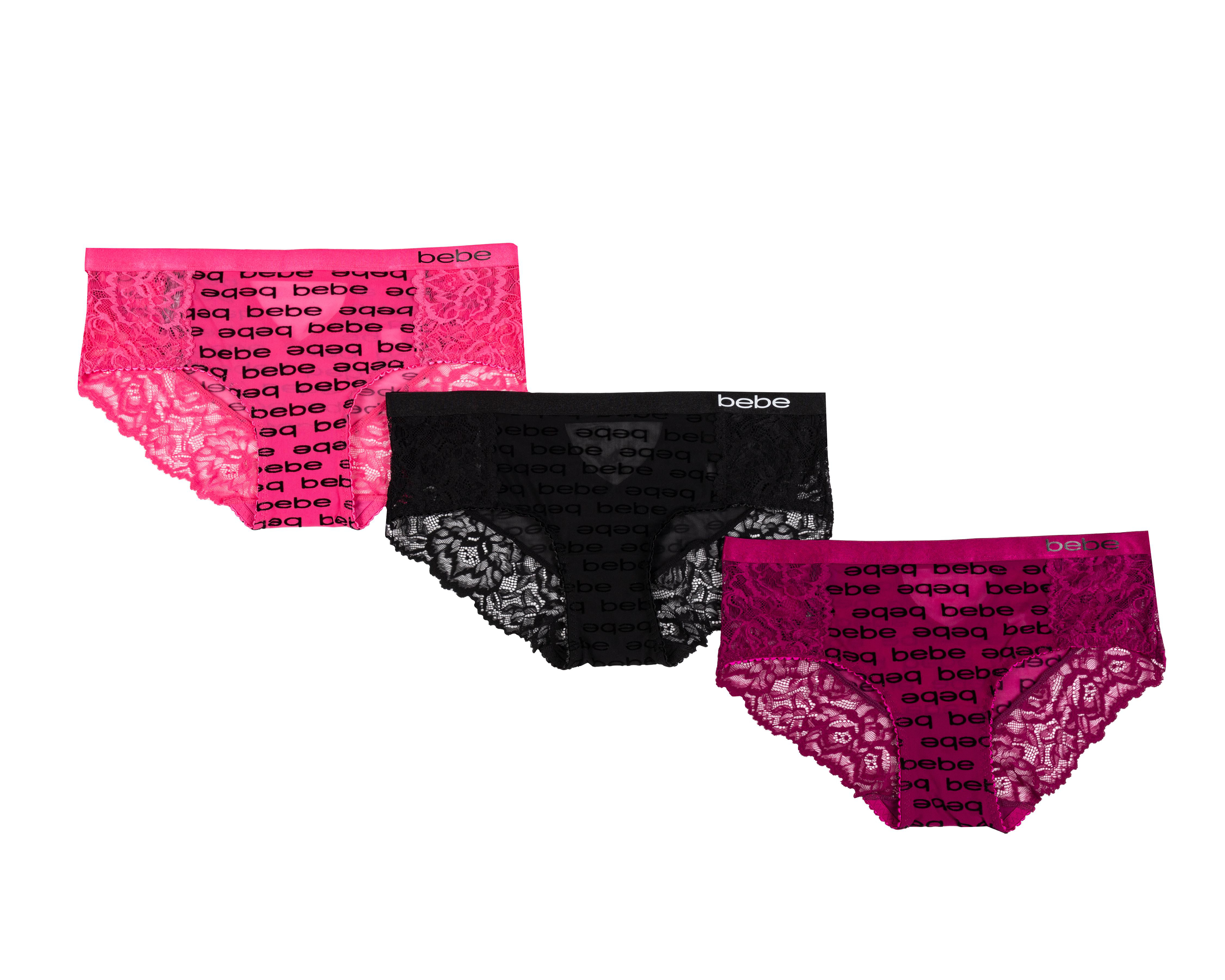 Bóxer Bebe con Encaje para Mujer 3 Piezas