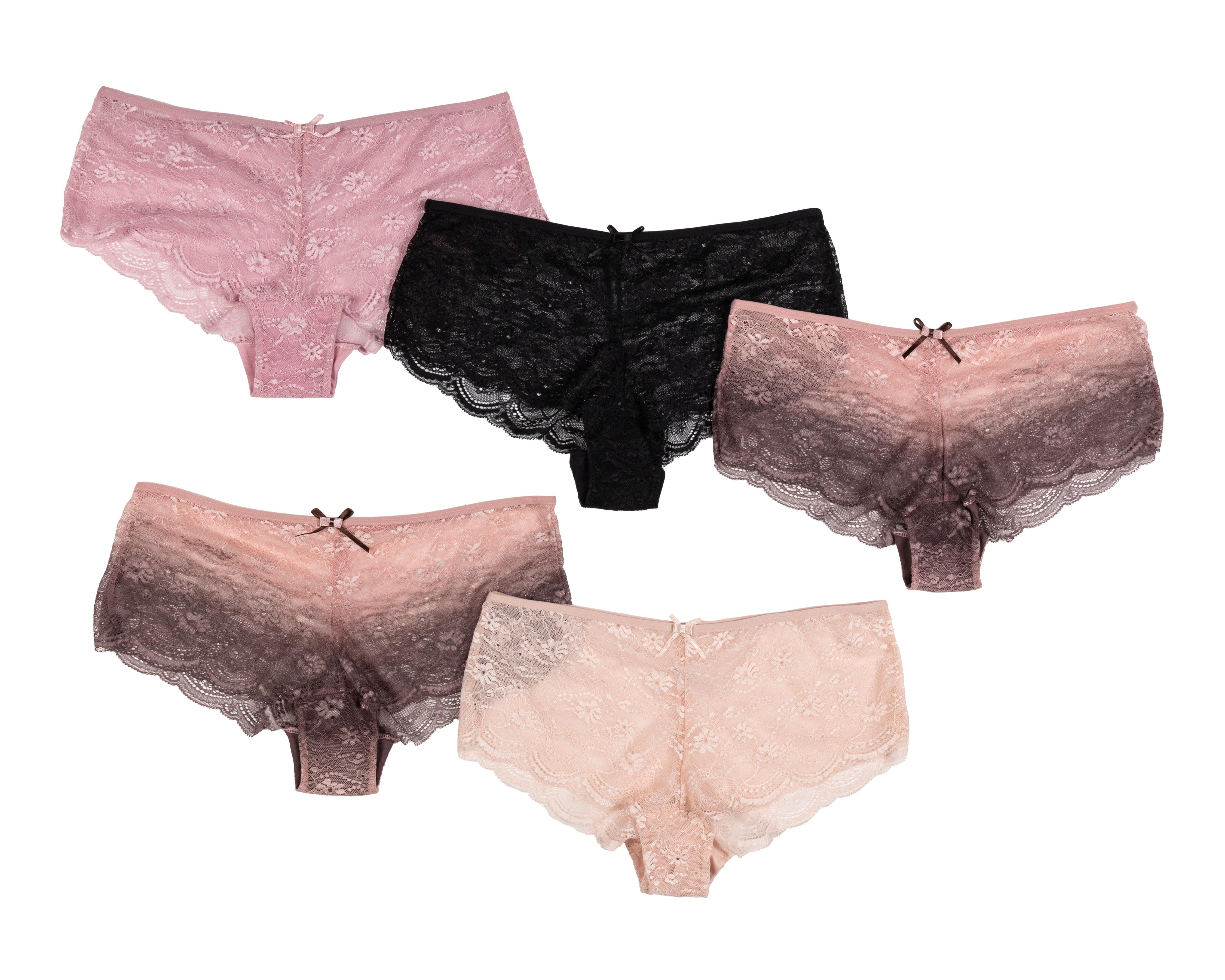 Foto 1 | Bóxer de Encaje Eva tu Estilo Íntimo para Mujer 5 Piezas