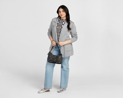 Foto 5 | Blazer Gris Sahara para Mujer