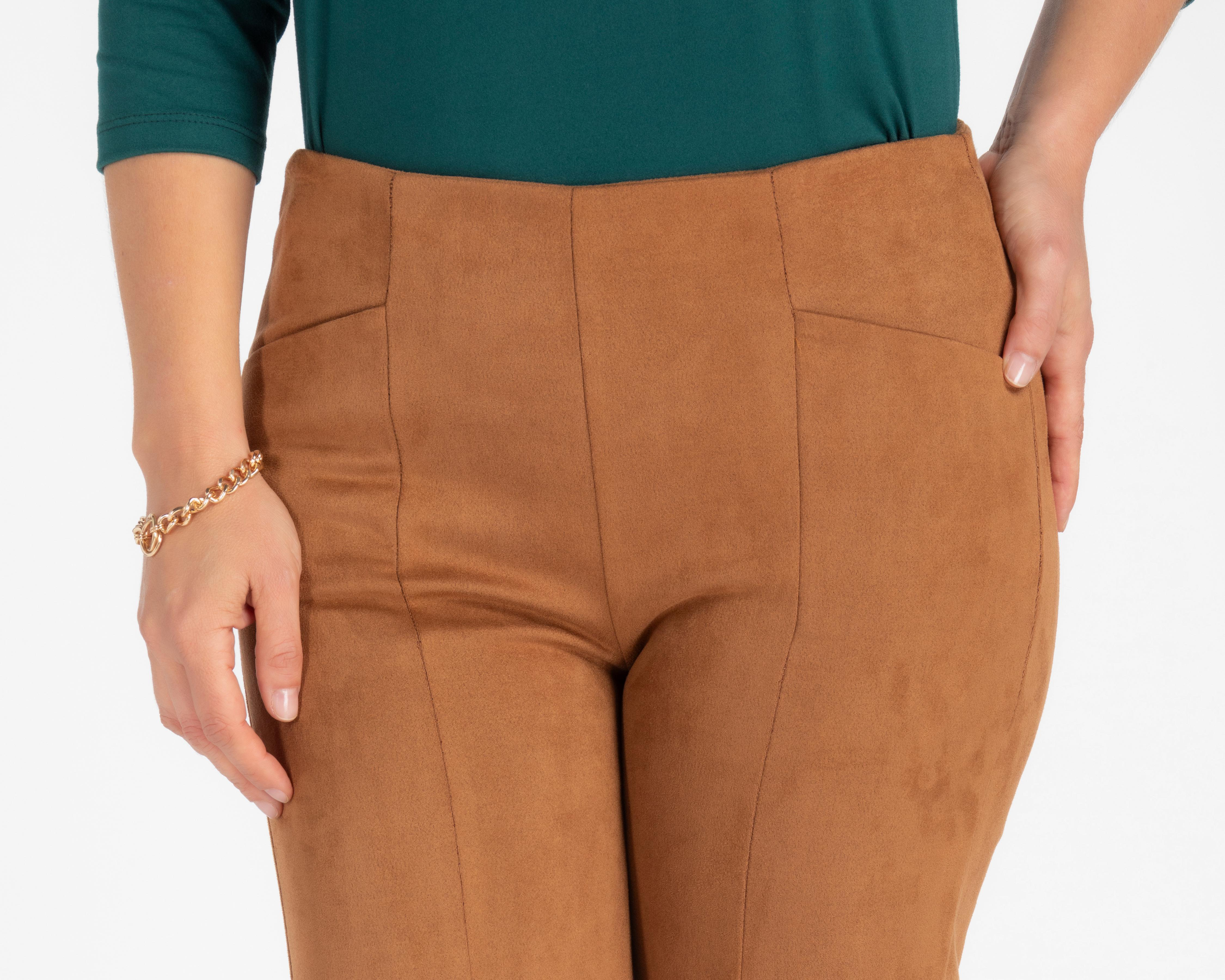 Foto 4 | Pantalón Sahara Café para Mujer
