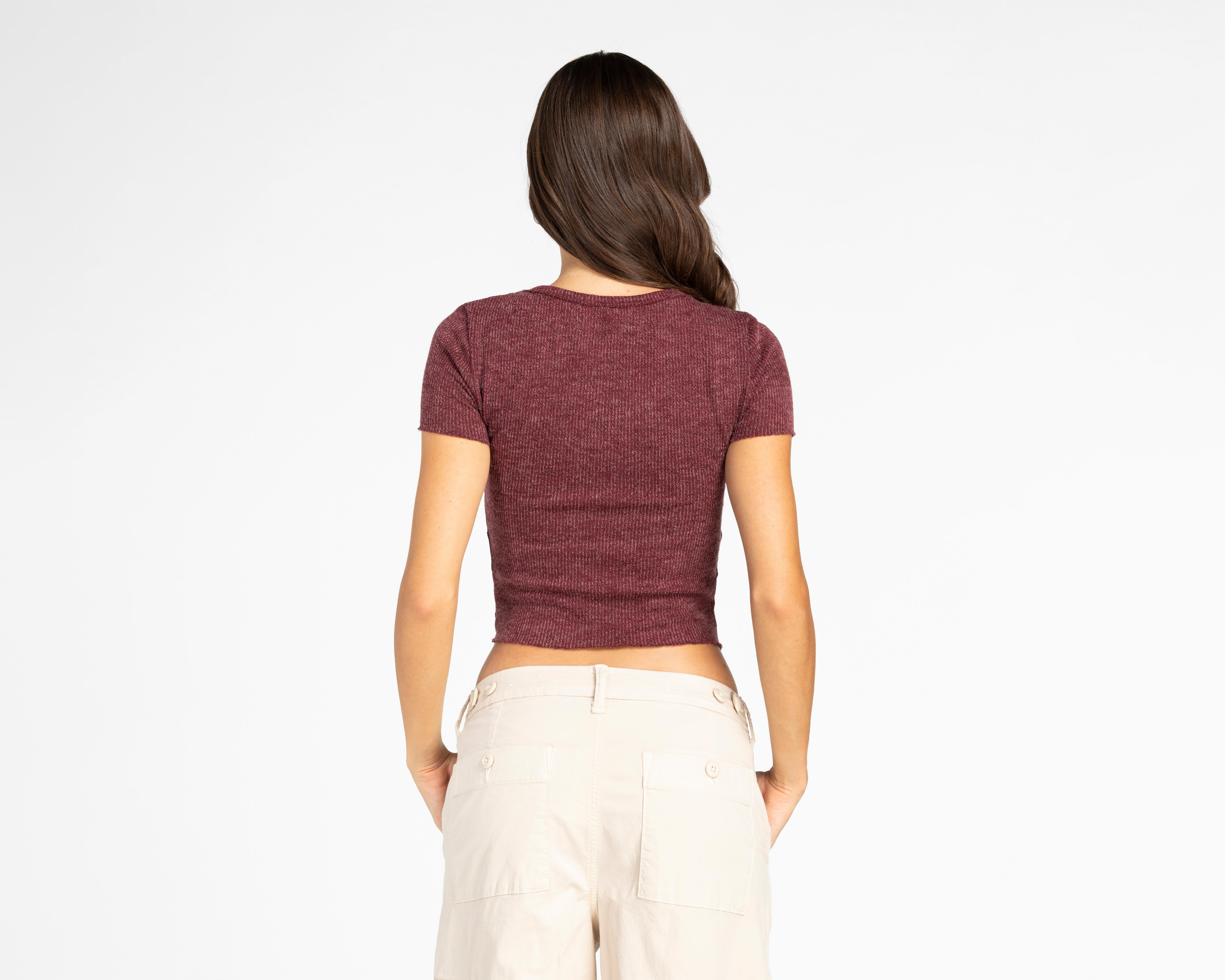 Foto 4 pulgar | Playera Refill con Botones para Mujer