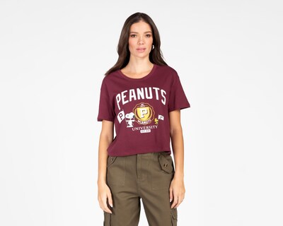 Foto 1 | Playera Peanuts Estampada para Mujer