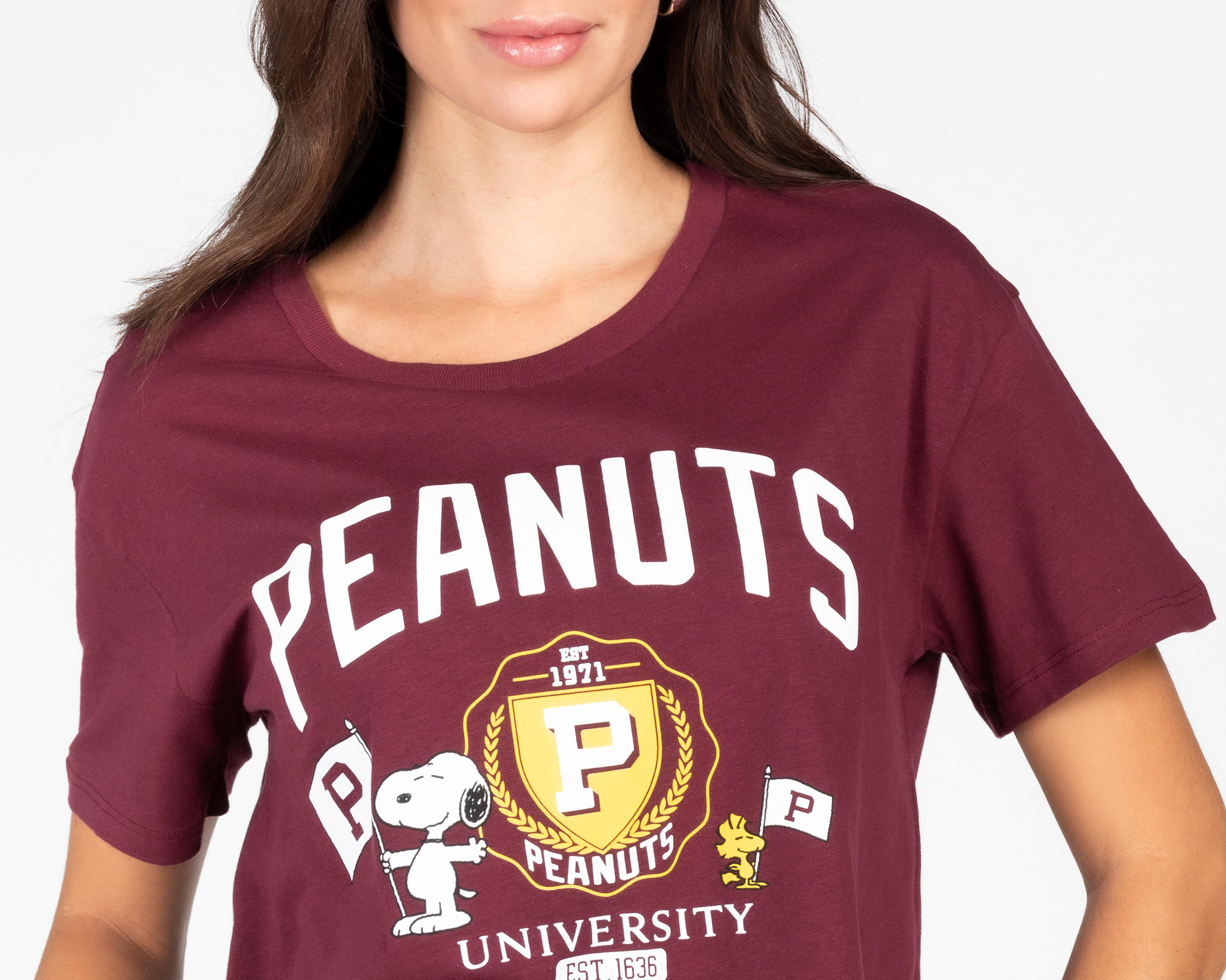 Foto 4 pulgar | Playera Peanuts Estampada para Mujer