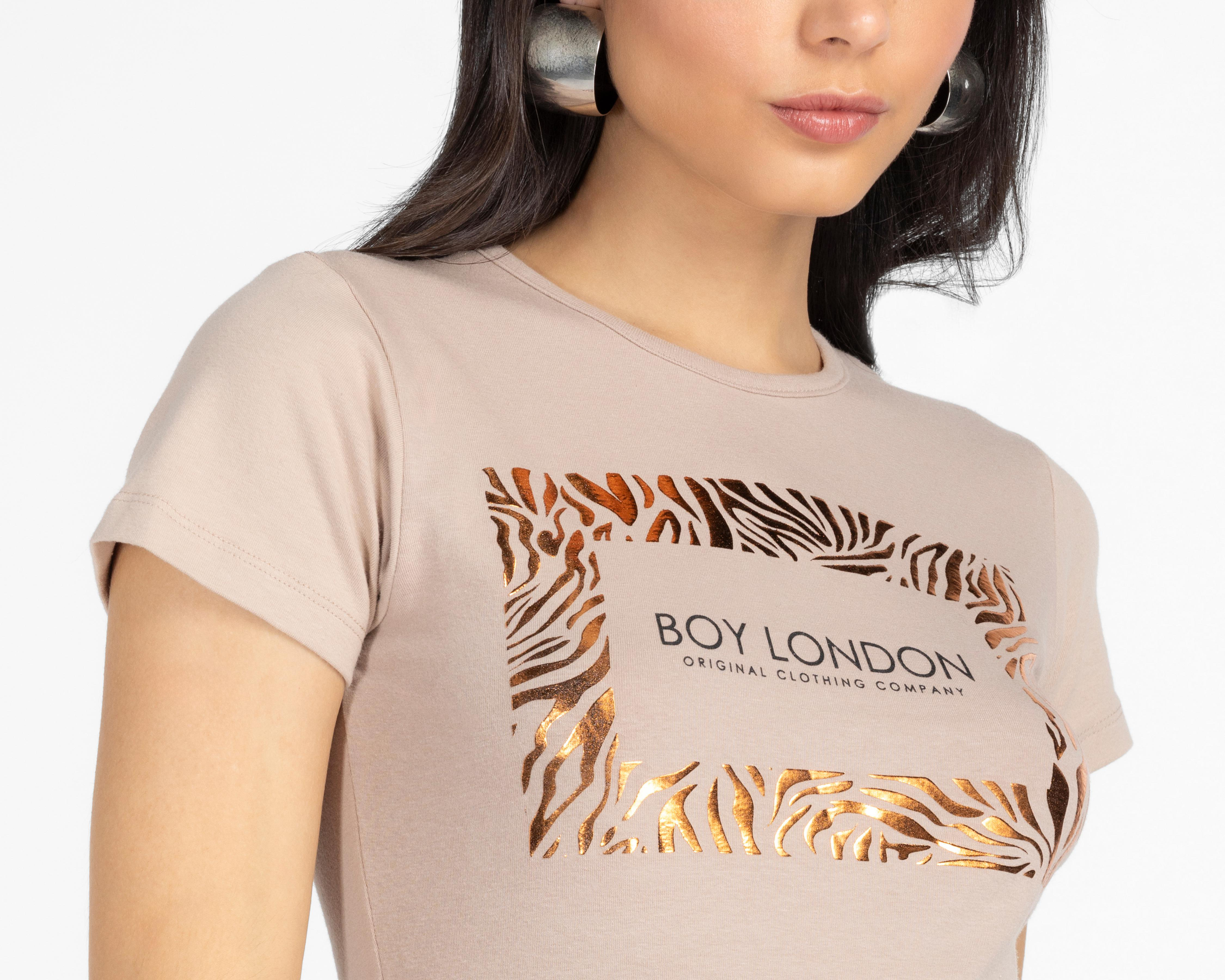 Foto 5 pulgar | Playera Boy London Estampada para Mujer