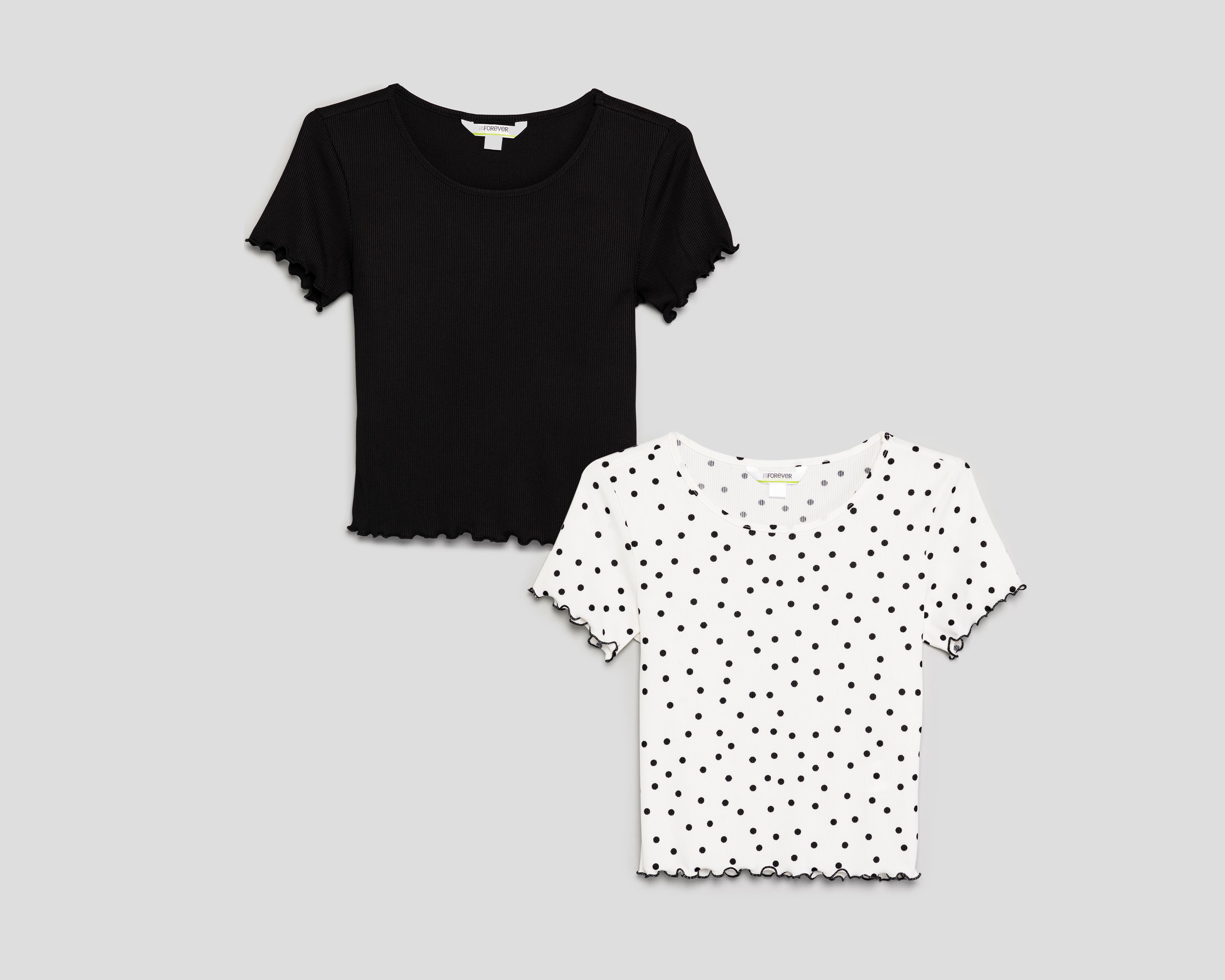 Foto 1 | Playera 18 Forever Manga Corta para Mujer 2 Piezas