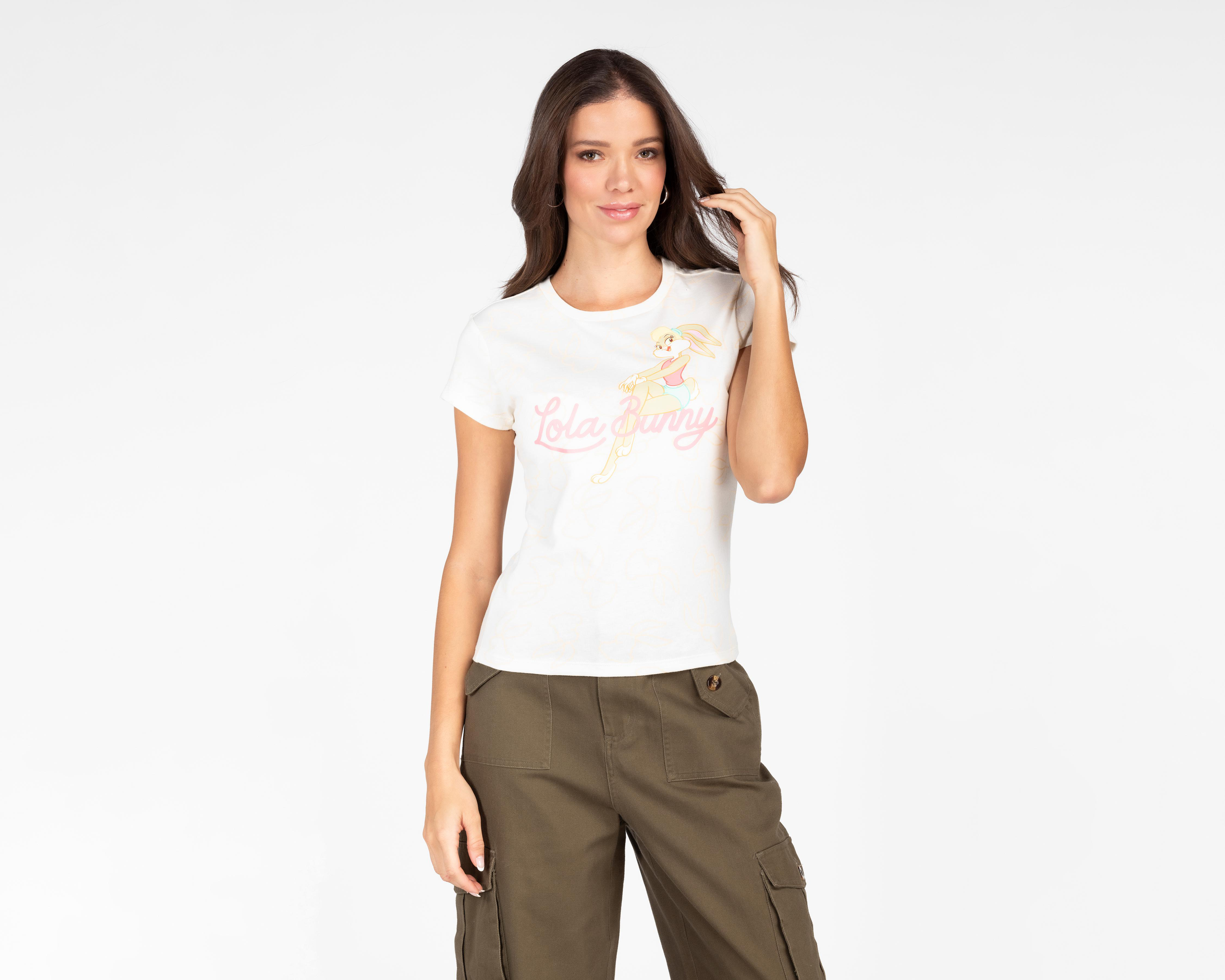 Foto 2 pulgar | Playera Looney Tunes Manga Corta para Mujer