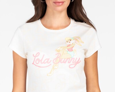 Foto 3 | Playera Looney Tunes Manga Corta para Mujer