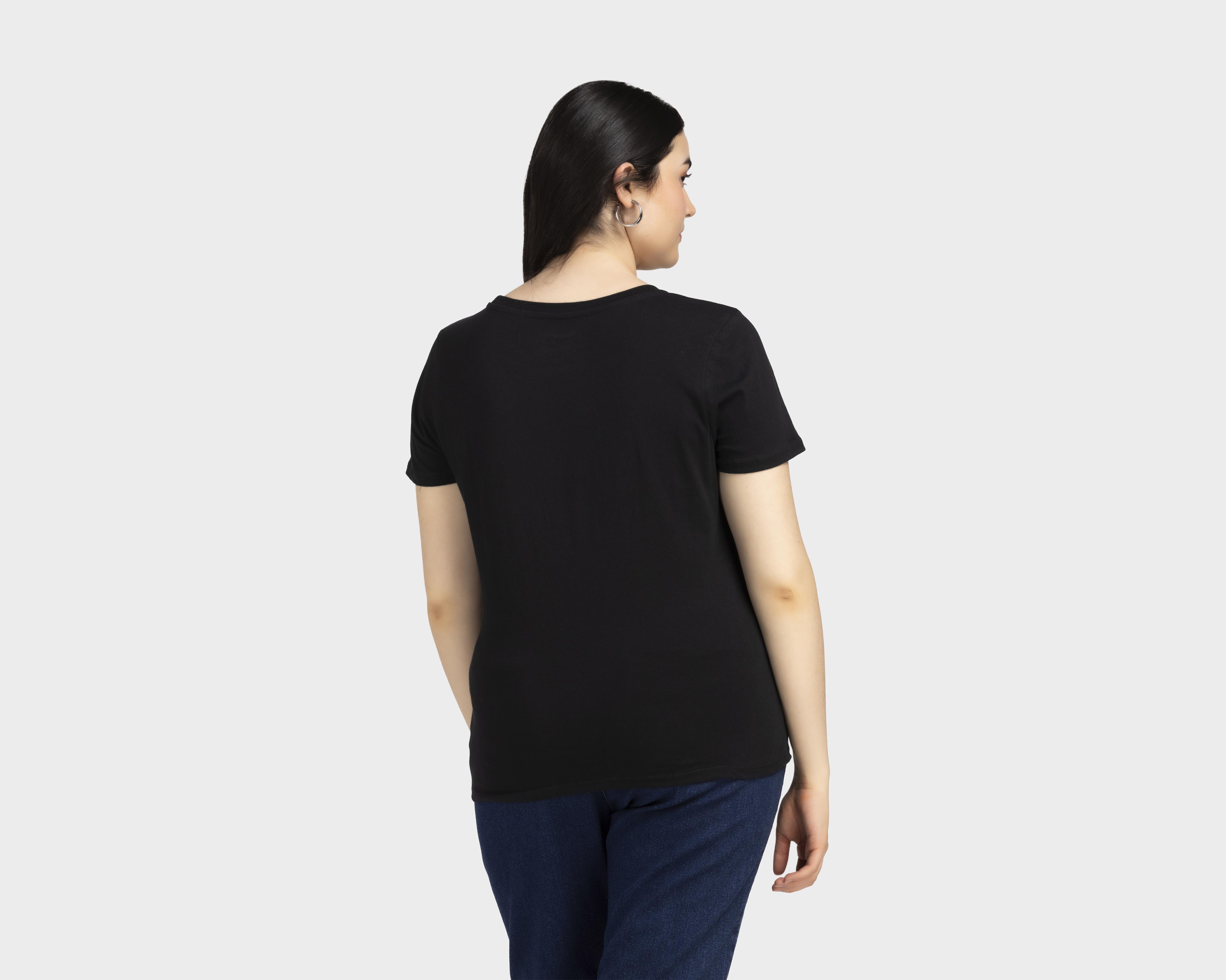 Foto 5 pulgar | Playera Peanuts Manga Corta para Mujer