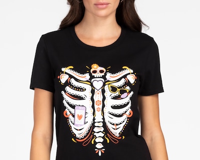 Foto 4 | Playera Refill Estampada para Mujer
