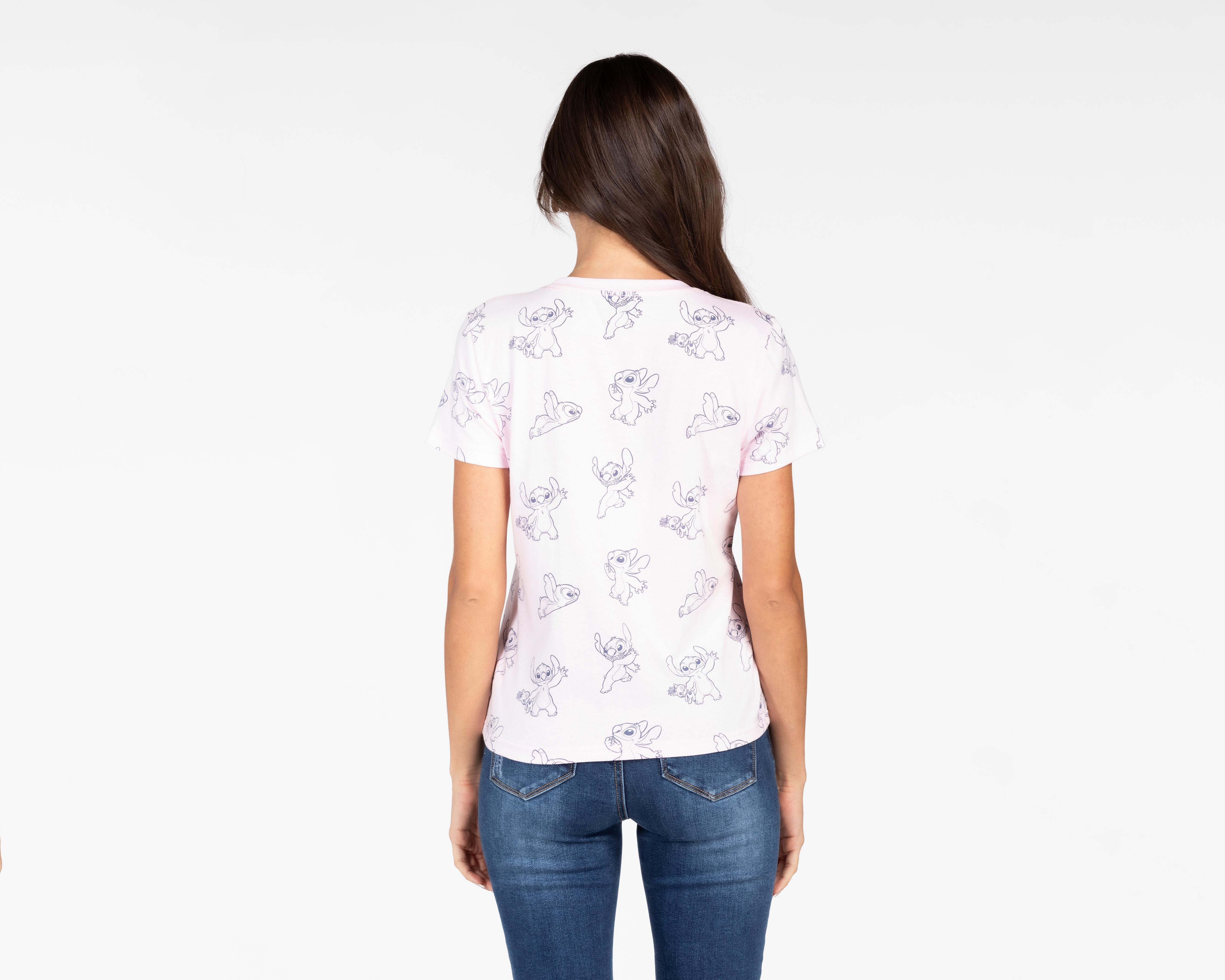 Foto 3 pulgar | Playera Disney Lilo y Stitch para Mujer