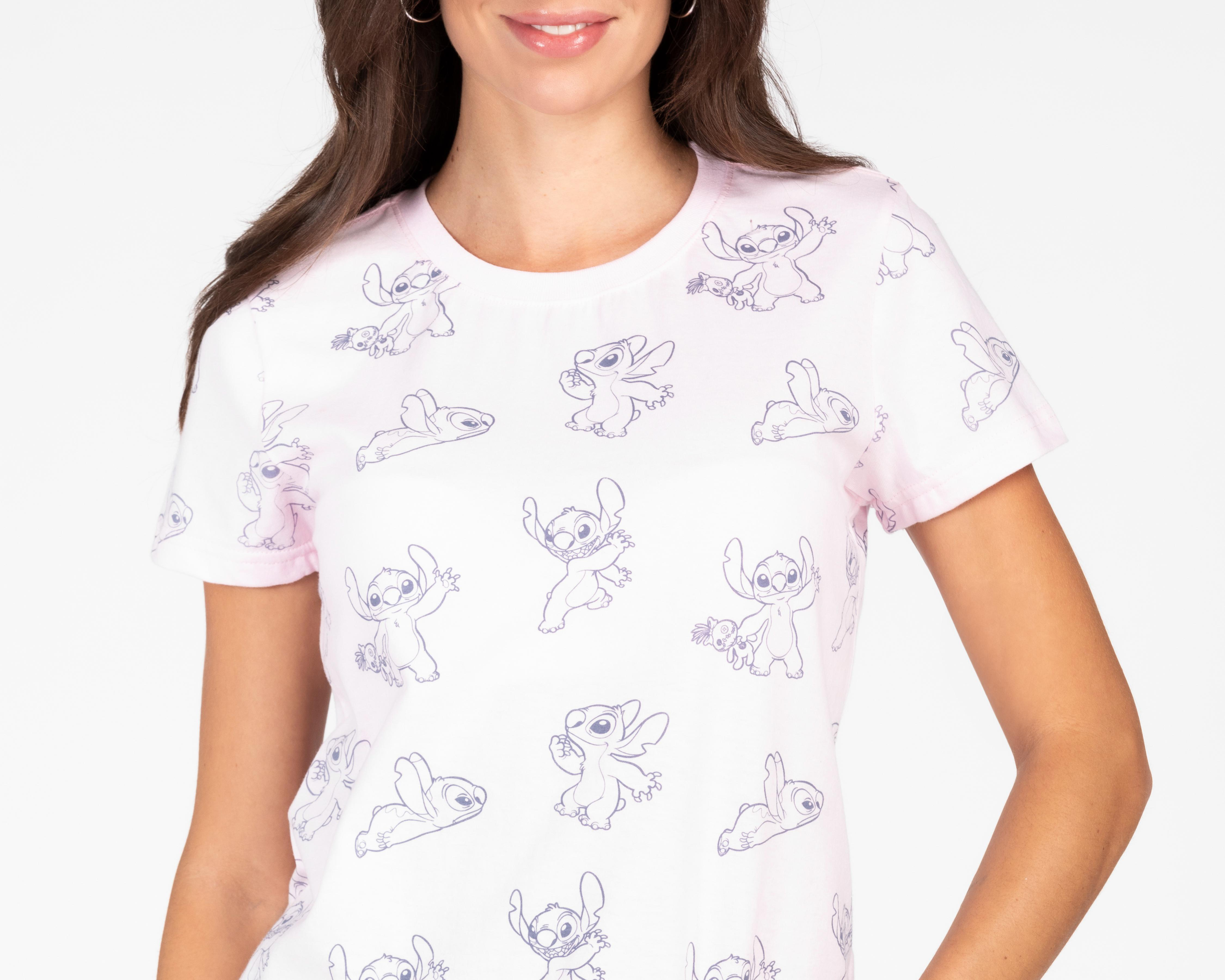 Foto 4 pulgar | Playera Disney Lilo y Stitch para Mujer