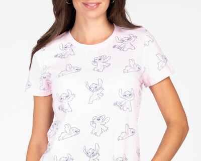 Foto 3 | Playera Disney Lilo y Stitch para Mujer