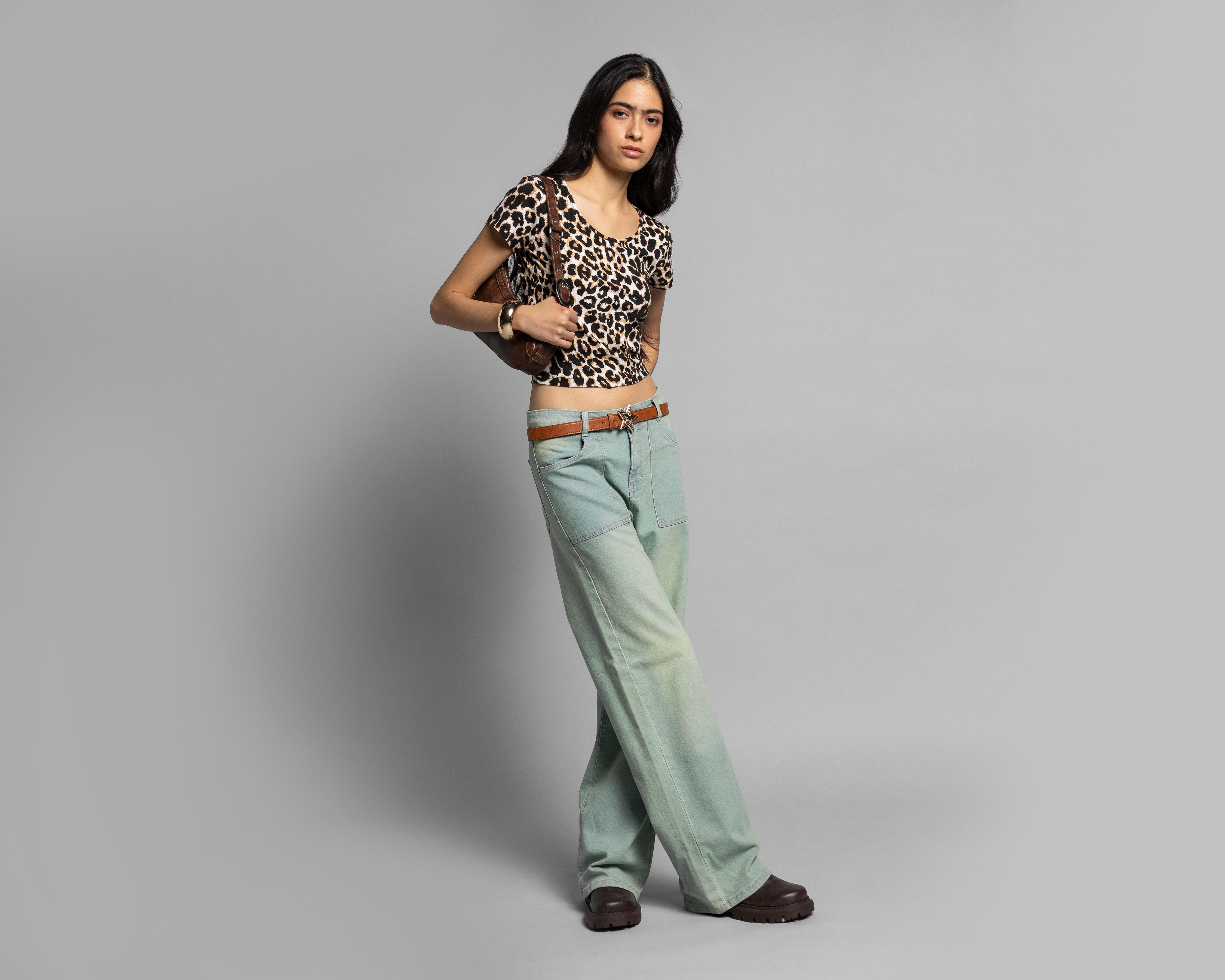 Foto 3 pulgar | Playera Thinner Animal Print para Mujer
