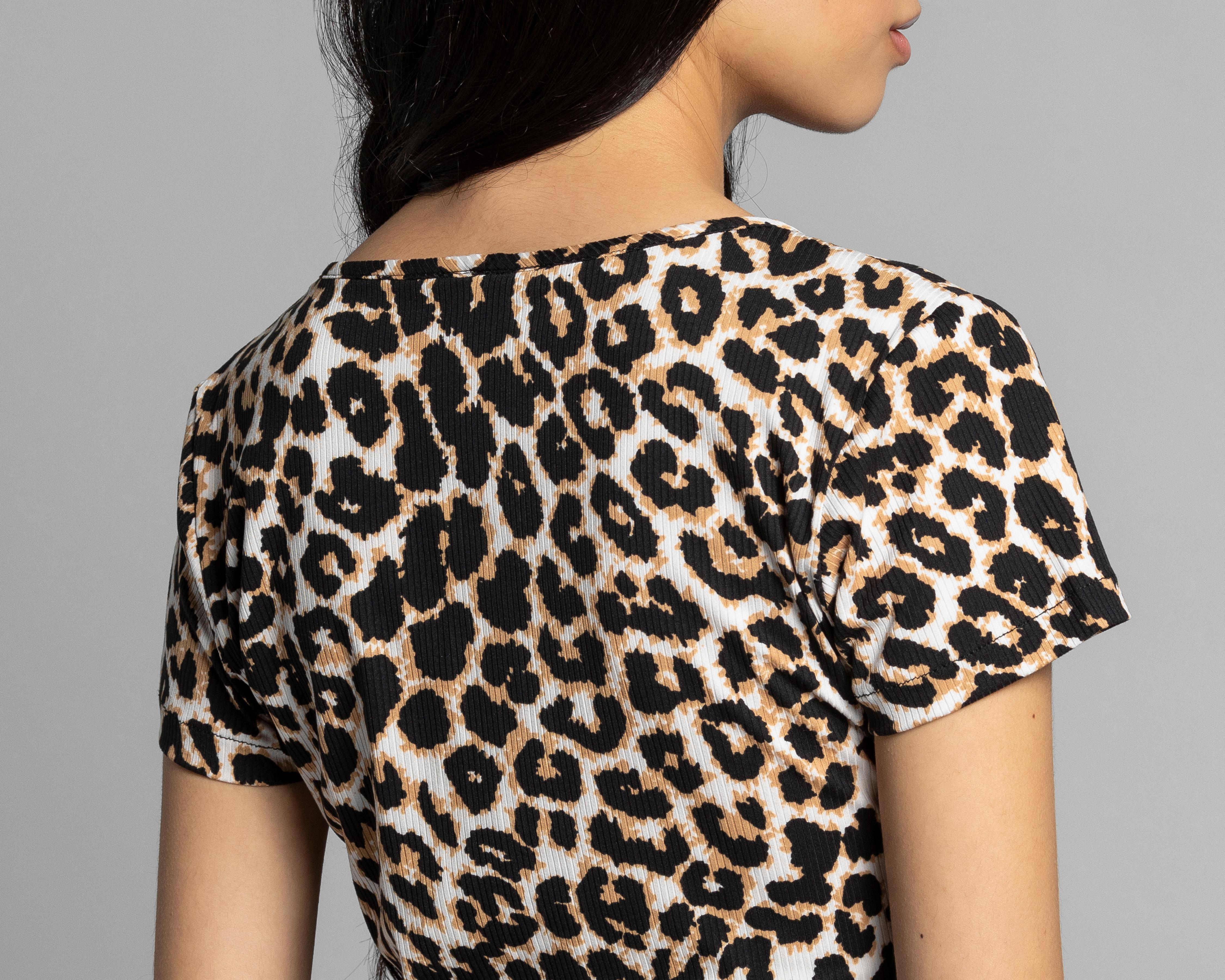 Foto 6 pulgar | Playera Thinner Animal Print para Mujer