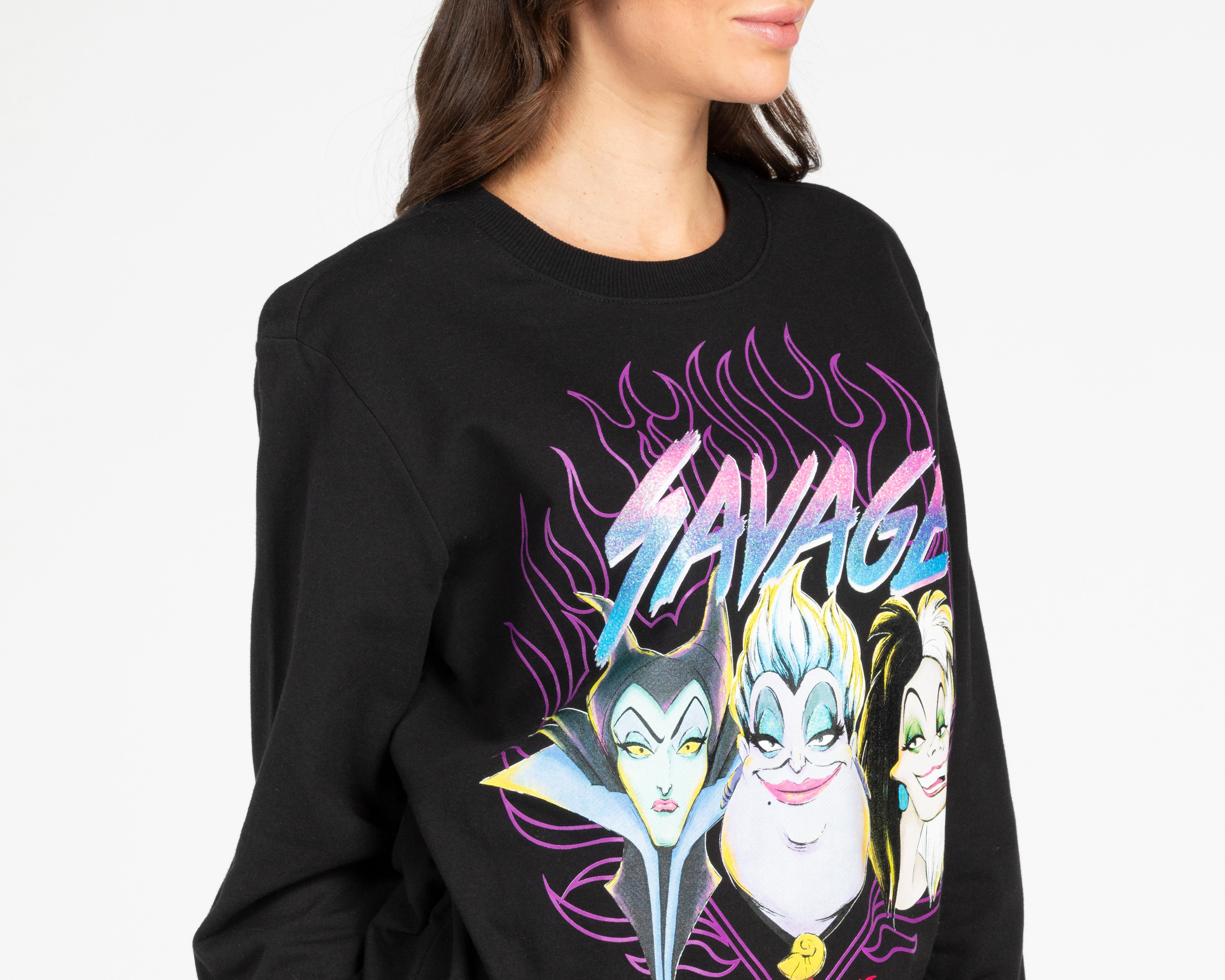 Foto 4 pulgar | Sudadera Estampada Disney Villanas para Mujer