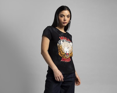 Foto 1 | Playera Thinner Manga Corta para Mujer