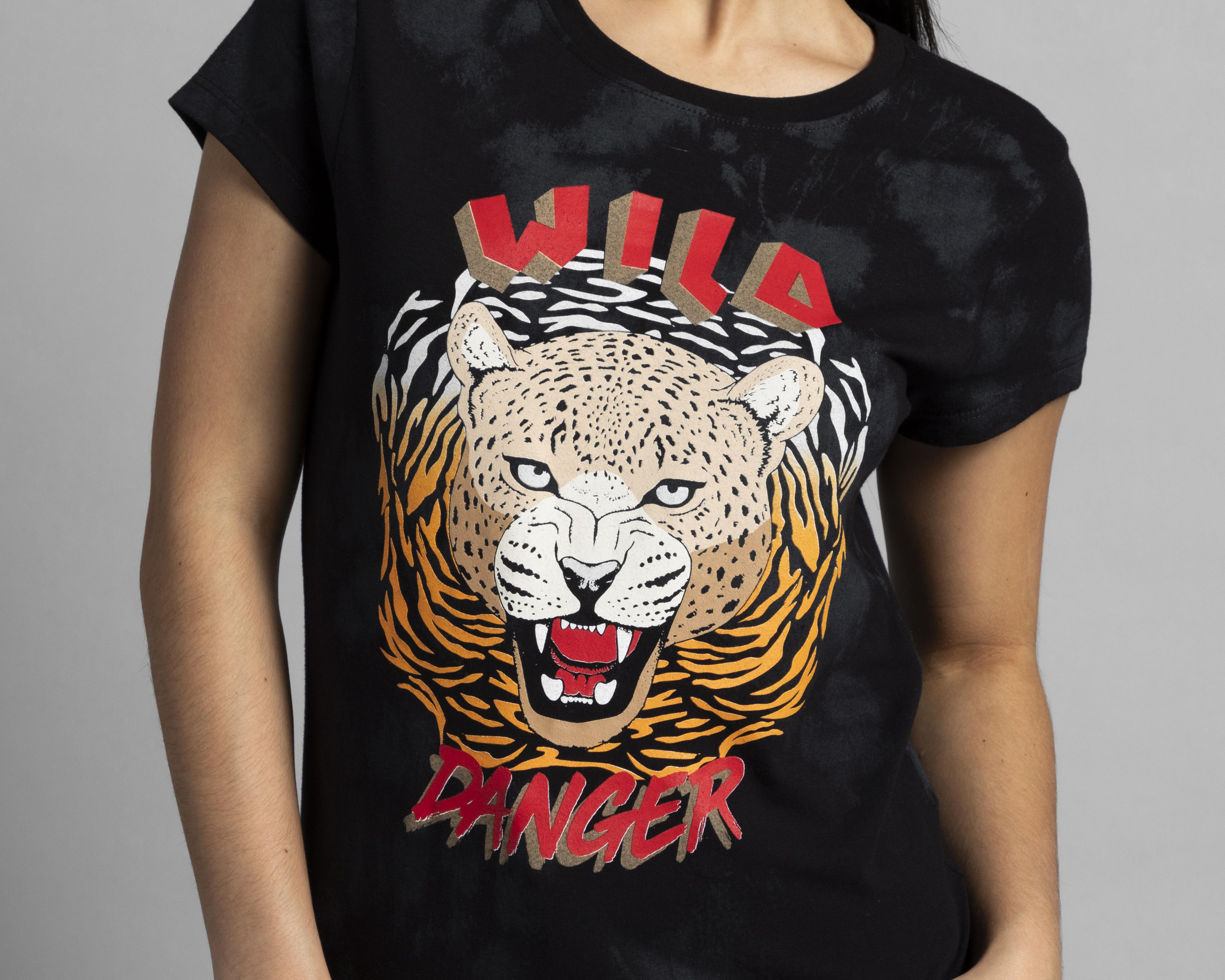 Foto 5 pulgar | Playera Thinner Manga Corta para Mujer